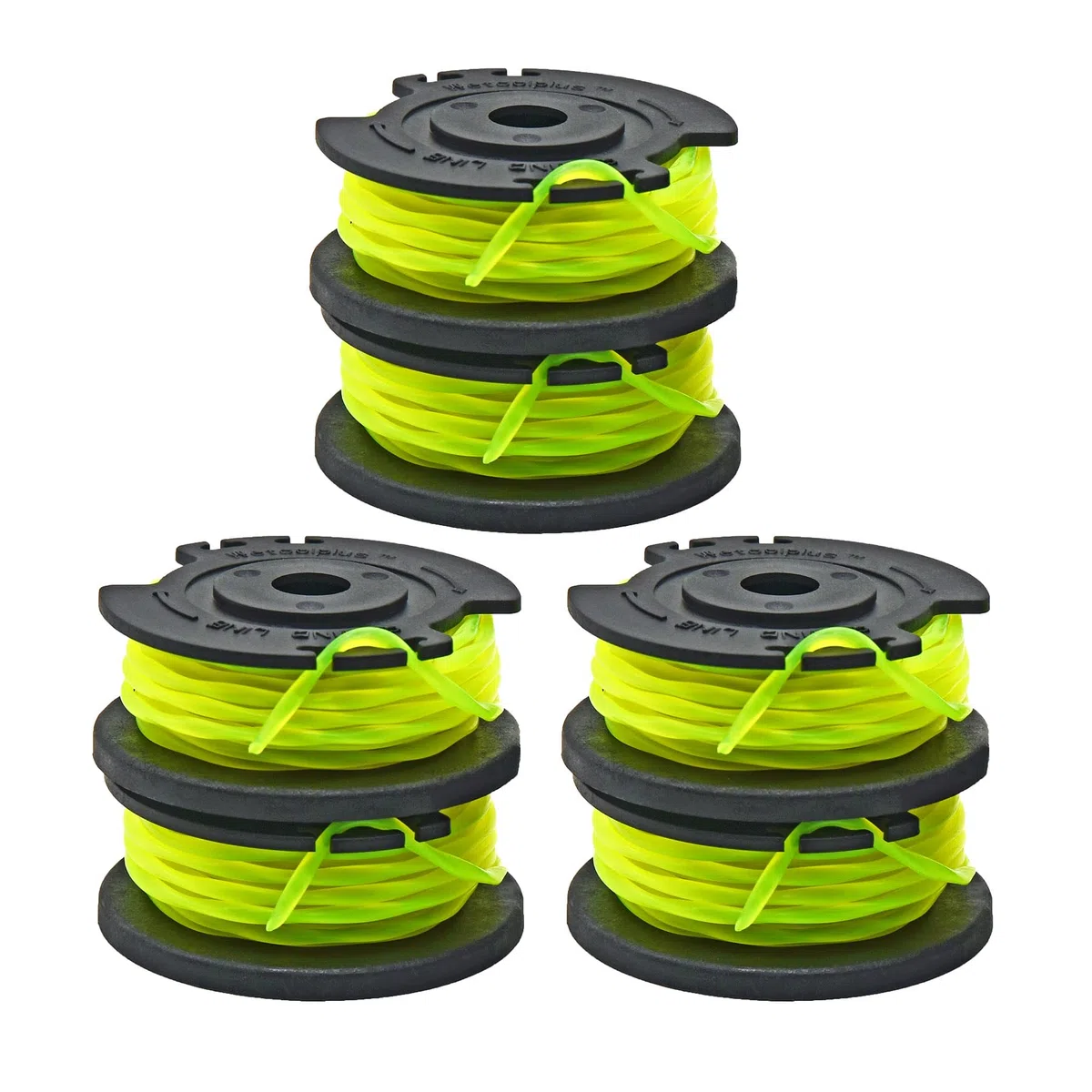Bobina de repuesto para Toro de 0.08 pulgadas. Bobina de repuesto de una sola línea 88545 y tapa para recortadora Toro de 13 pulgadas. 40 V (modelo: 51481 y 51481T), paquete de 6