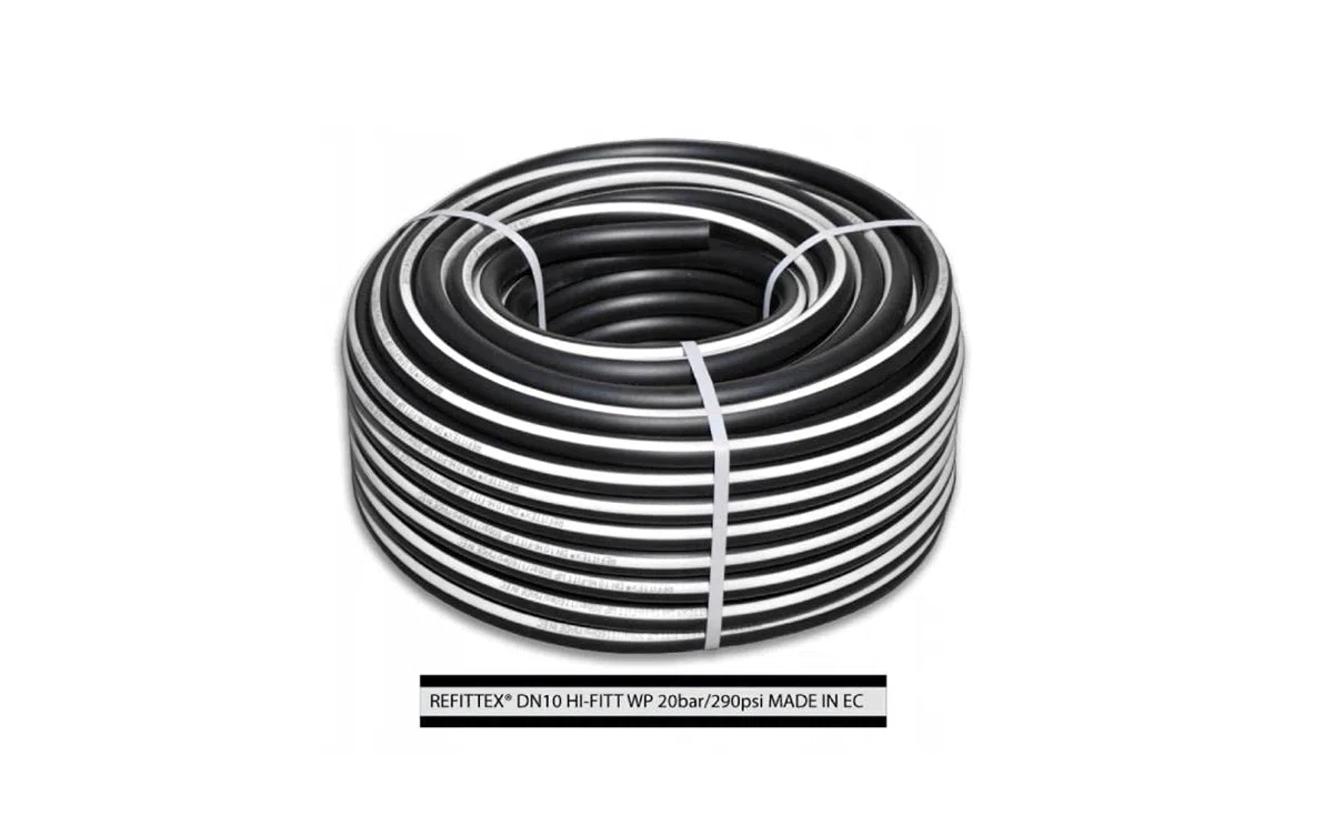Bradas RH20081350 Tubo de presión Refittex 20 bar, 8 x 13 mm / 50 m Negro 30x30x20 cm