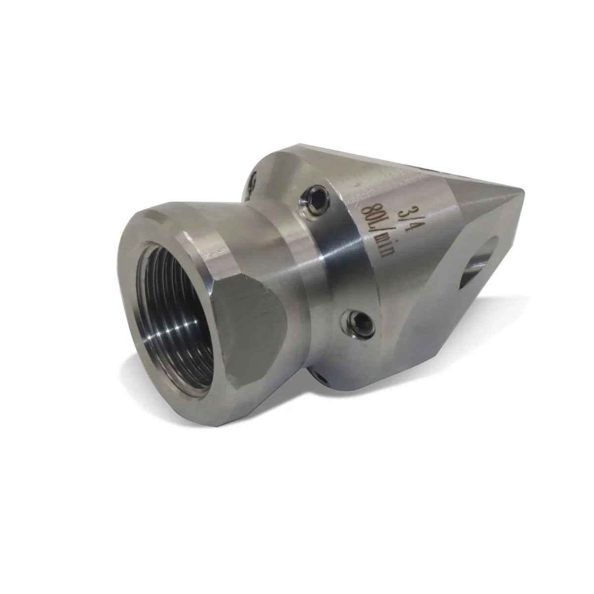 Boquilla Desatascadora 3/4" 80L/min 3F 5R Alta Presión | 3 Orificios Frontales 5 Traseros Flujo Potente Acero Resistente Limpieza Profunda