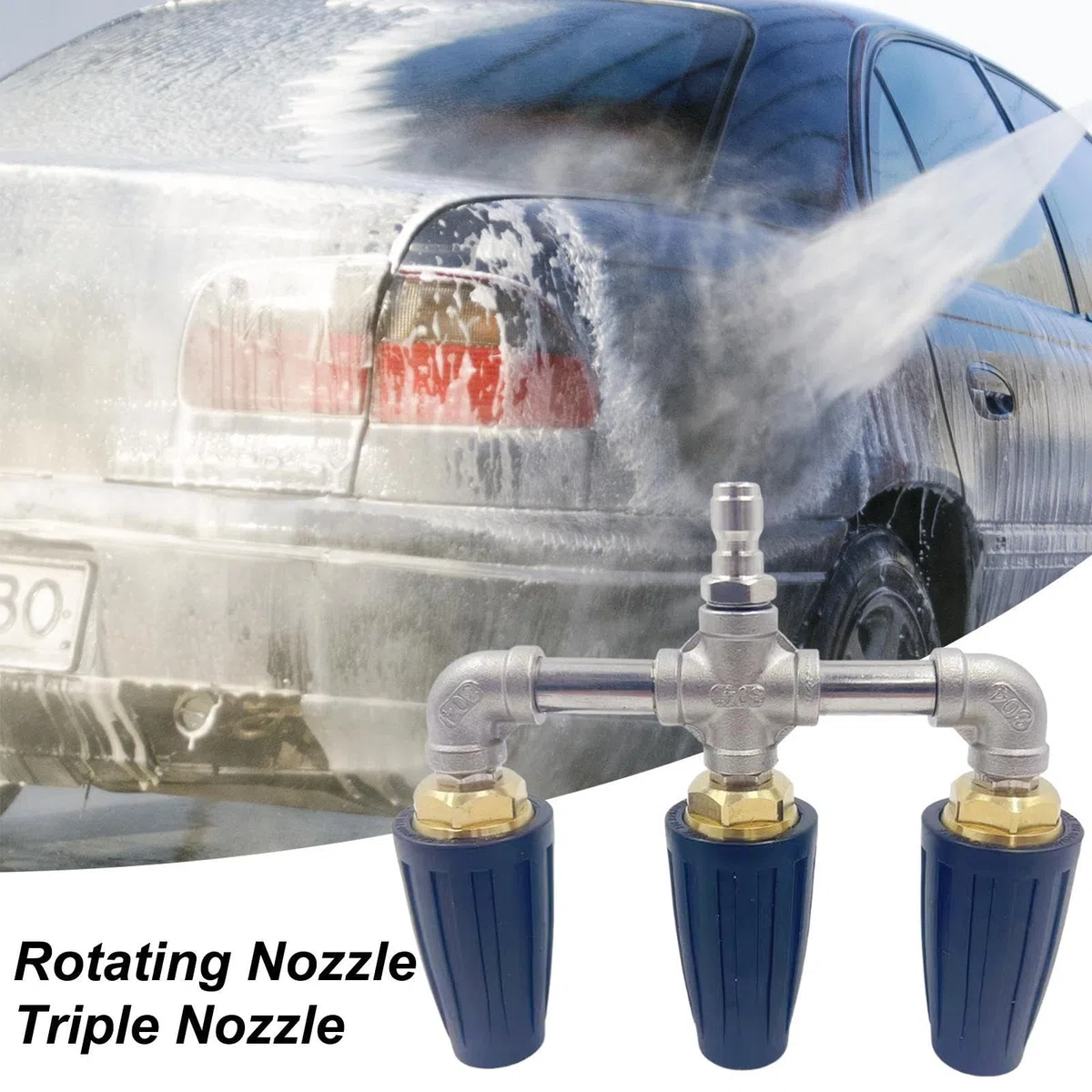 Boquilla Turbo Para Limpiadora A Presión Repuesto Para Boquilla Turbina 275 | Punta Turbo Para Hidrolavadora Accesorios Para Paredes, Vidrio, Ladrillo, Concreto, Calzadas Y Jardines