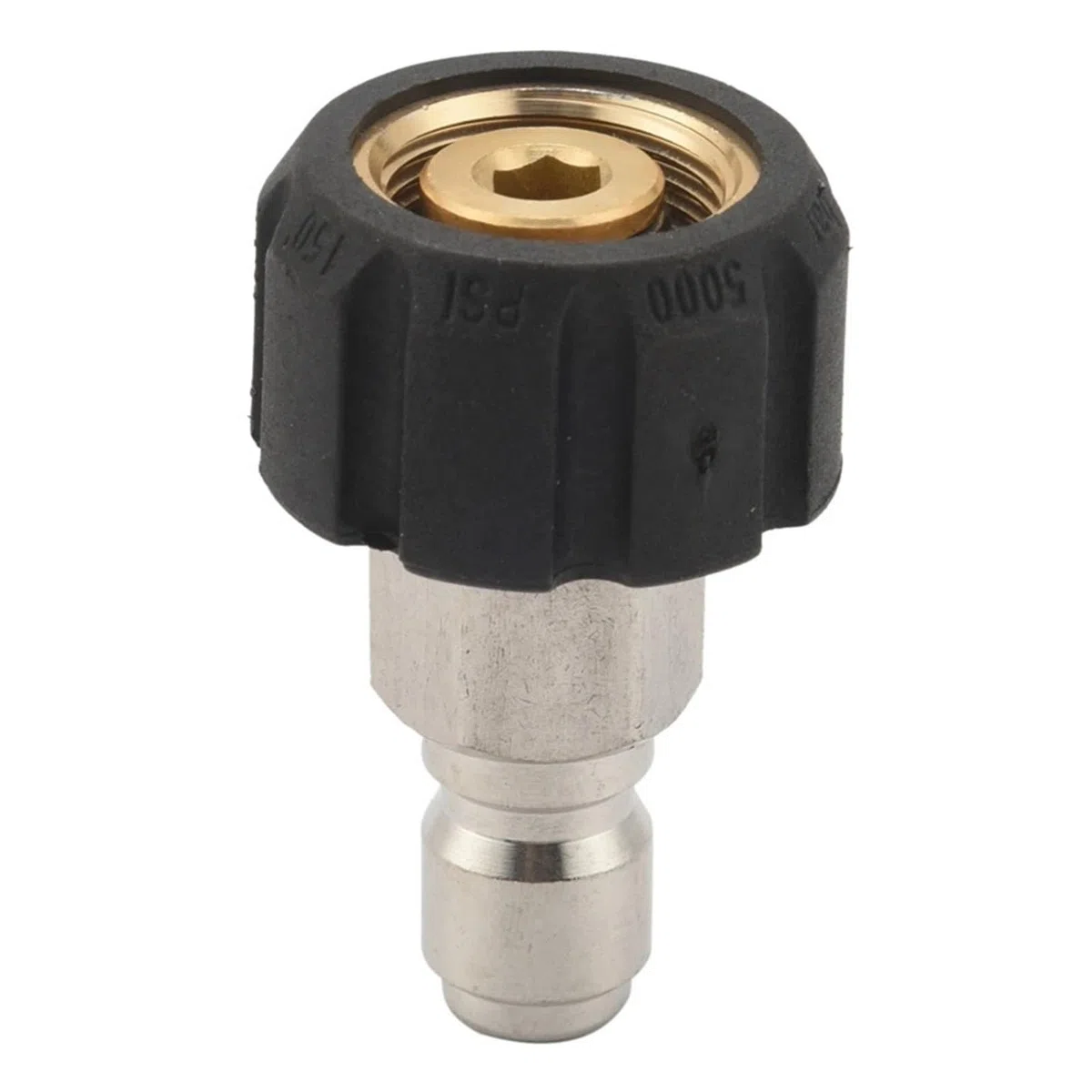 VNE Juego de adaptadores for Lavadora a presión 12X, Kit de conexión rápida, Conector Giratorio Hembra métrico M22 de 15 mm a Conector Macho M22