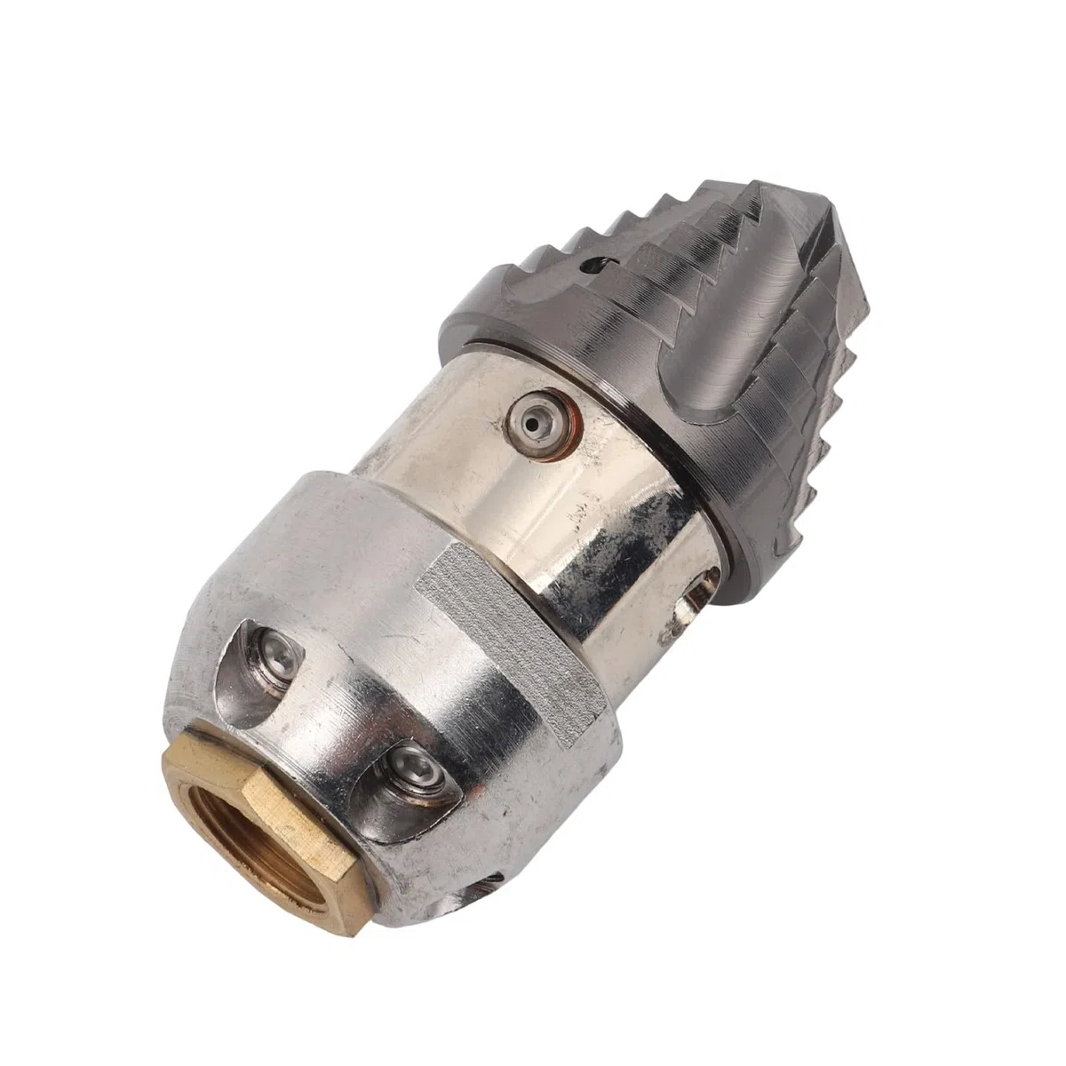 Boquilla de acero inoxidable para boquilla de 360 grados de alta presión para lavadora, alcantarillado, chorro, rociador de agua, dragado, limpieza de lodos, rosca G1/2