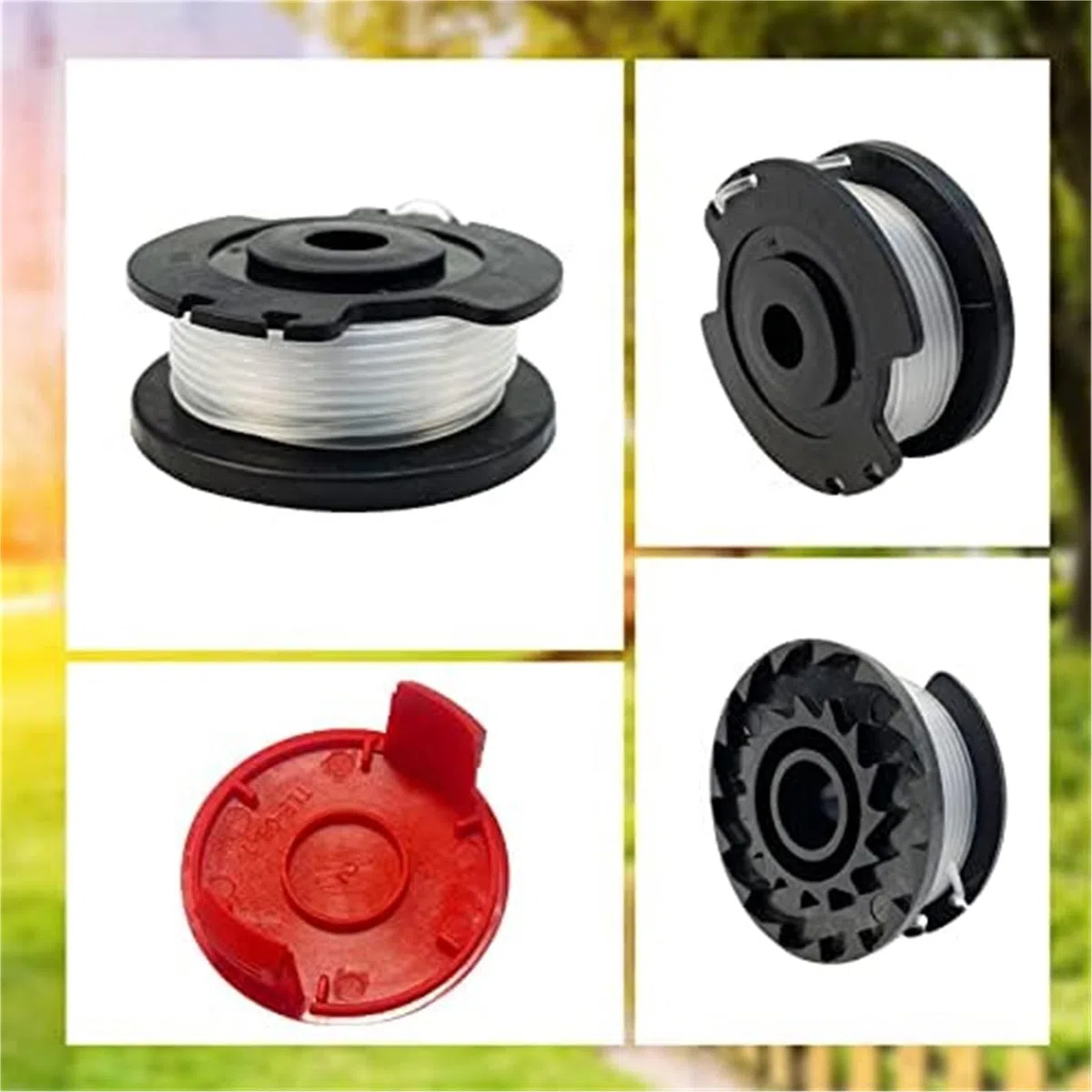 Wivplex Carrete para cortacésped Línea de Carrete de Repuesto para Recortadora de Hilo, para Einhell GE-CT 18/28 Li y TC Tle-03 0.06-16 pies(Black 10 2)