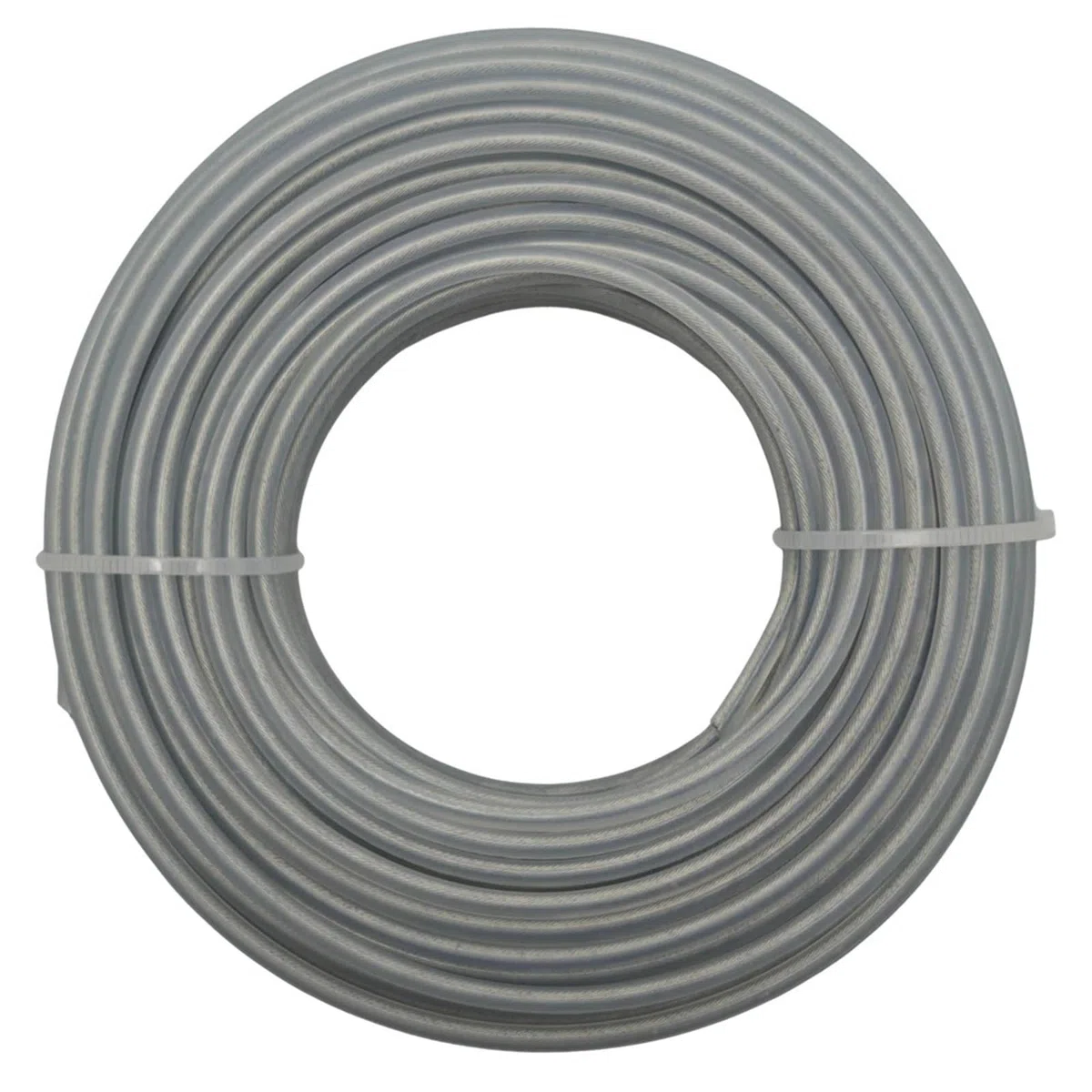 Cable de Acero Redondo Compatible con desbrozadora Universal, 3mm, 15m, Hilo de desbrozadora de Nailon, Cuerda de Repuesto for jardín(3.0mm x 15m-2pcs)