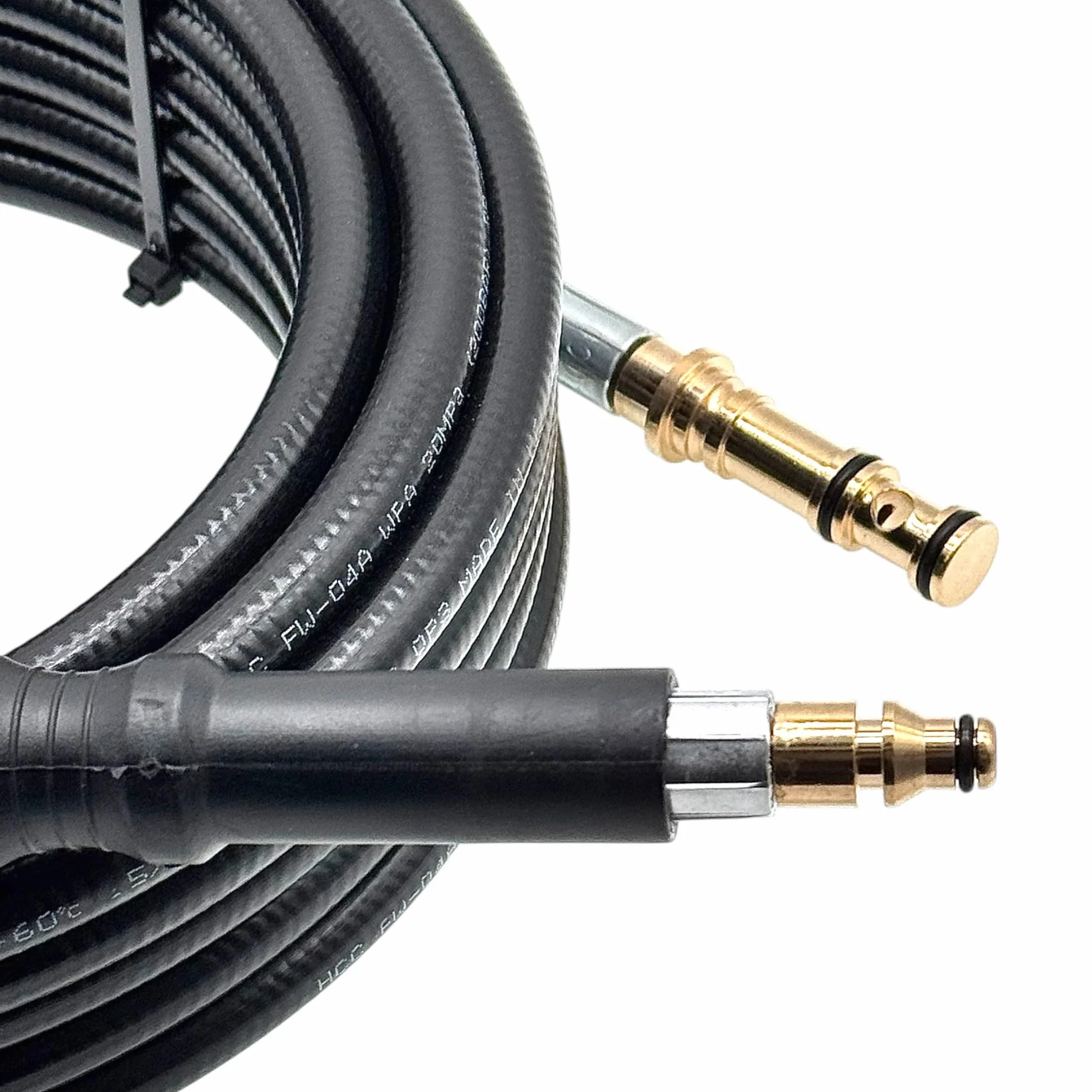Manguera de alta presión compatible con limpiadores de alta presión Nilfisk Premium 190 P 160.2 – Repuesto para 6528611 – Superflex Modelo para Compact Dynamic Core Excellent Serie (10 metros)