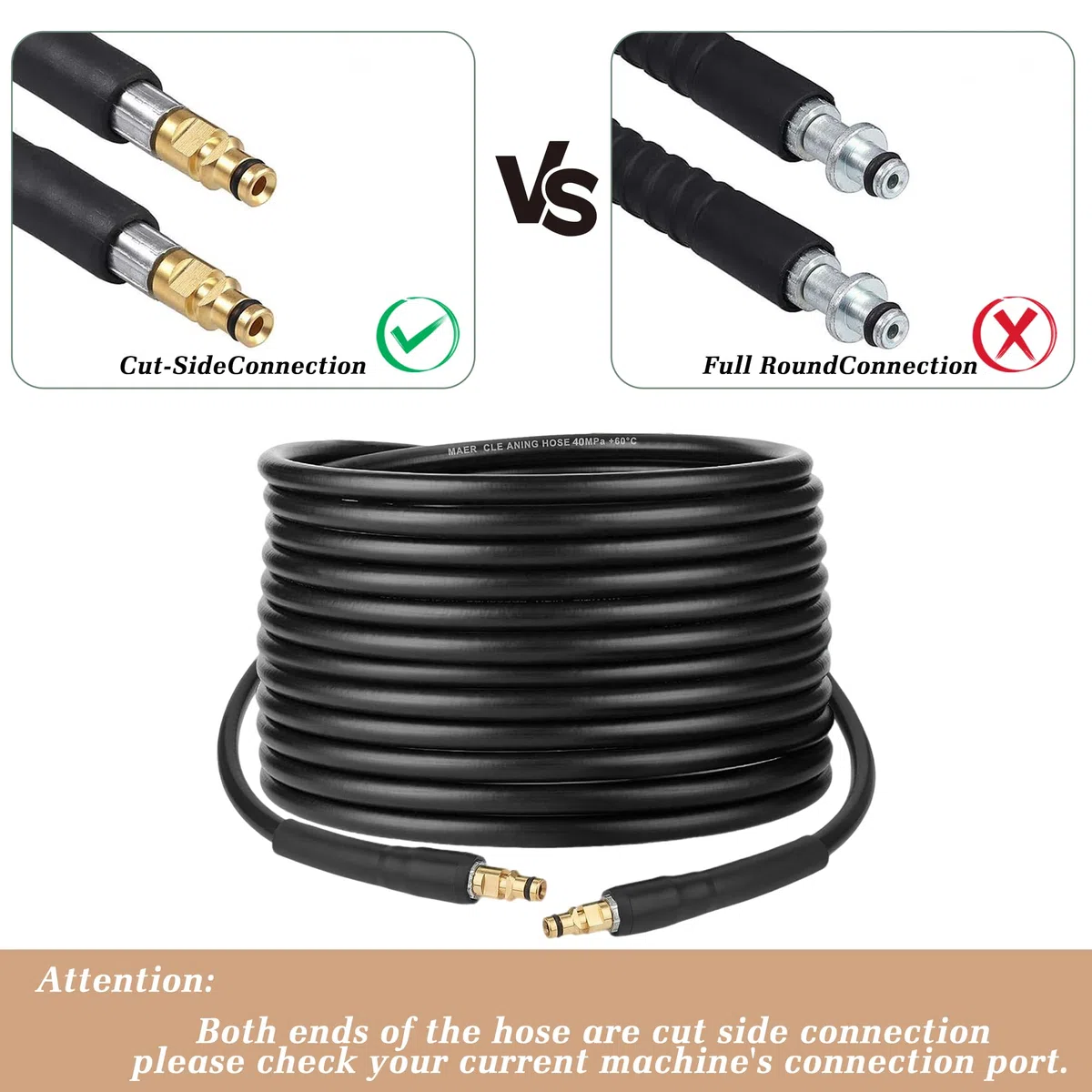 Manguera De Alta Presión De 30 M Para Kärcher K2 K3 K4 K5 K6 K7 Con Sistema De Conexión Rápida Click Quick Connect, Accesorios De Manguera De Alta Presión, Manguera De Repuesto De Alta Presión