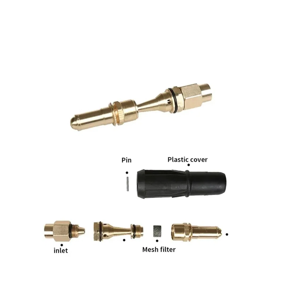 2Pcs Boquilla G1/4 Accesorio Hidrolimpiadora Limpieza Vehículo | Accesorio alta presión,conector G1/4,herramienta lavado coche,juego de 2,fácil instalación