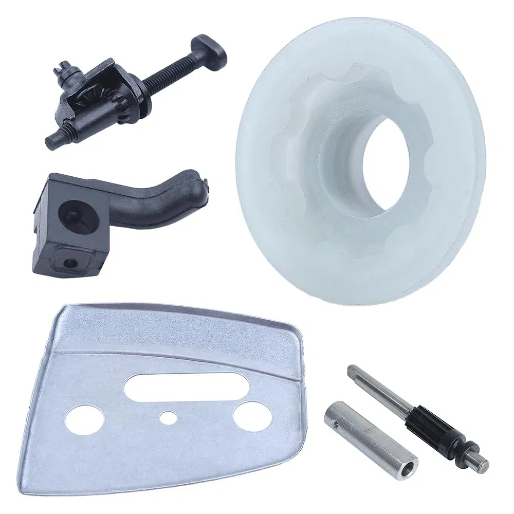 Placa de Barra de Aceite Tensor de Cadena Apta for Motosierra Jonsered 2145 2150 CS2141 CS2145
