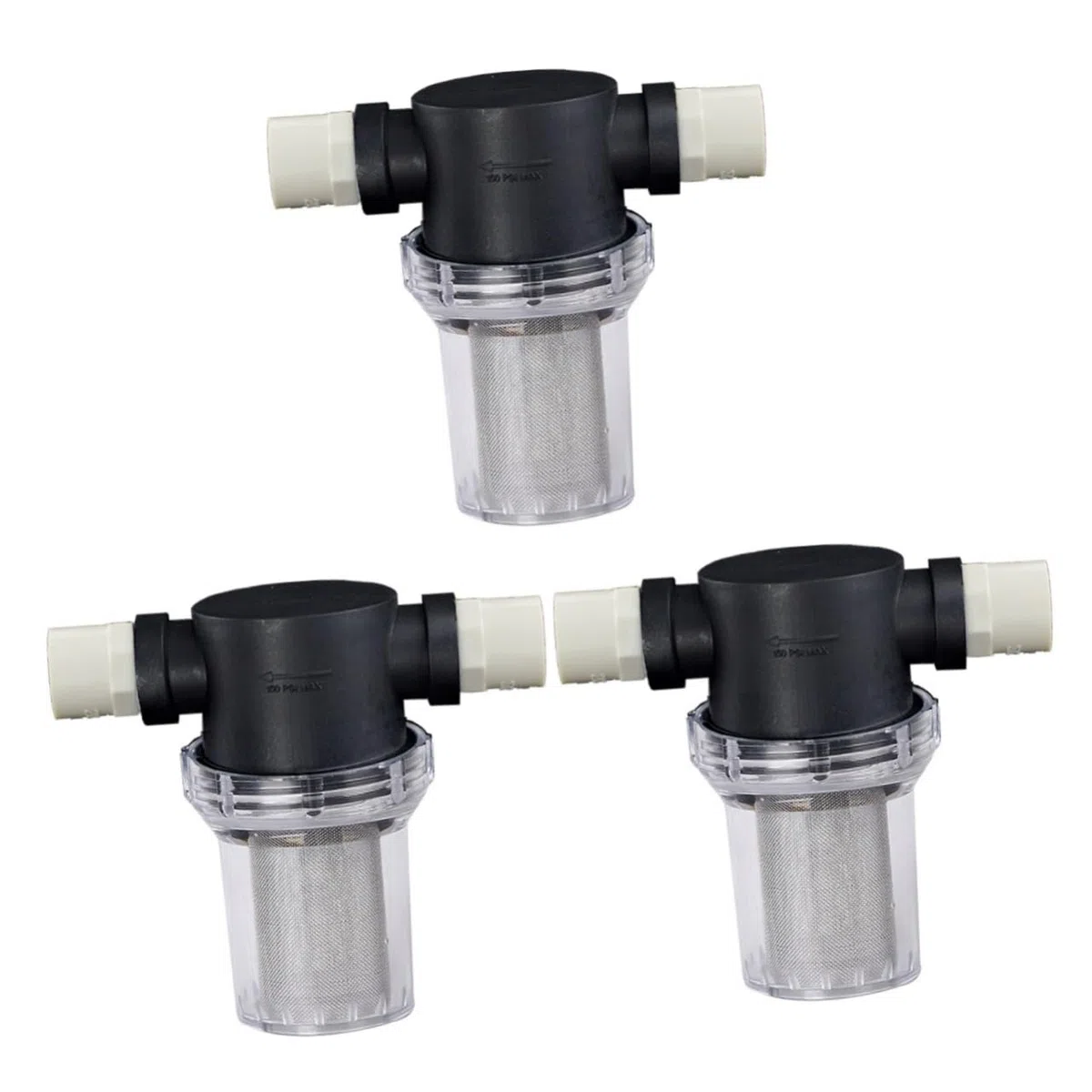 GLEAVI 3piezas Filtro De Agua para Hidrolavadora con Conector De Alta Presión y Malla De Micrones para Jardín y Suministros De Jardinería