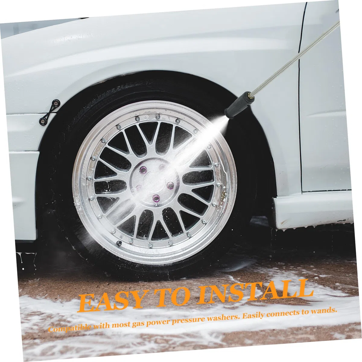 SHINEOFI Boquillas para Lavado de Coches de Hidrolavadora Varilla de Hidrolavadora para Automóvil Boquilla de Accesorios para Lavadora de Alta Presión
