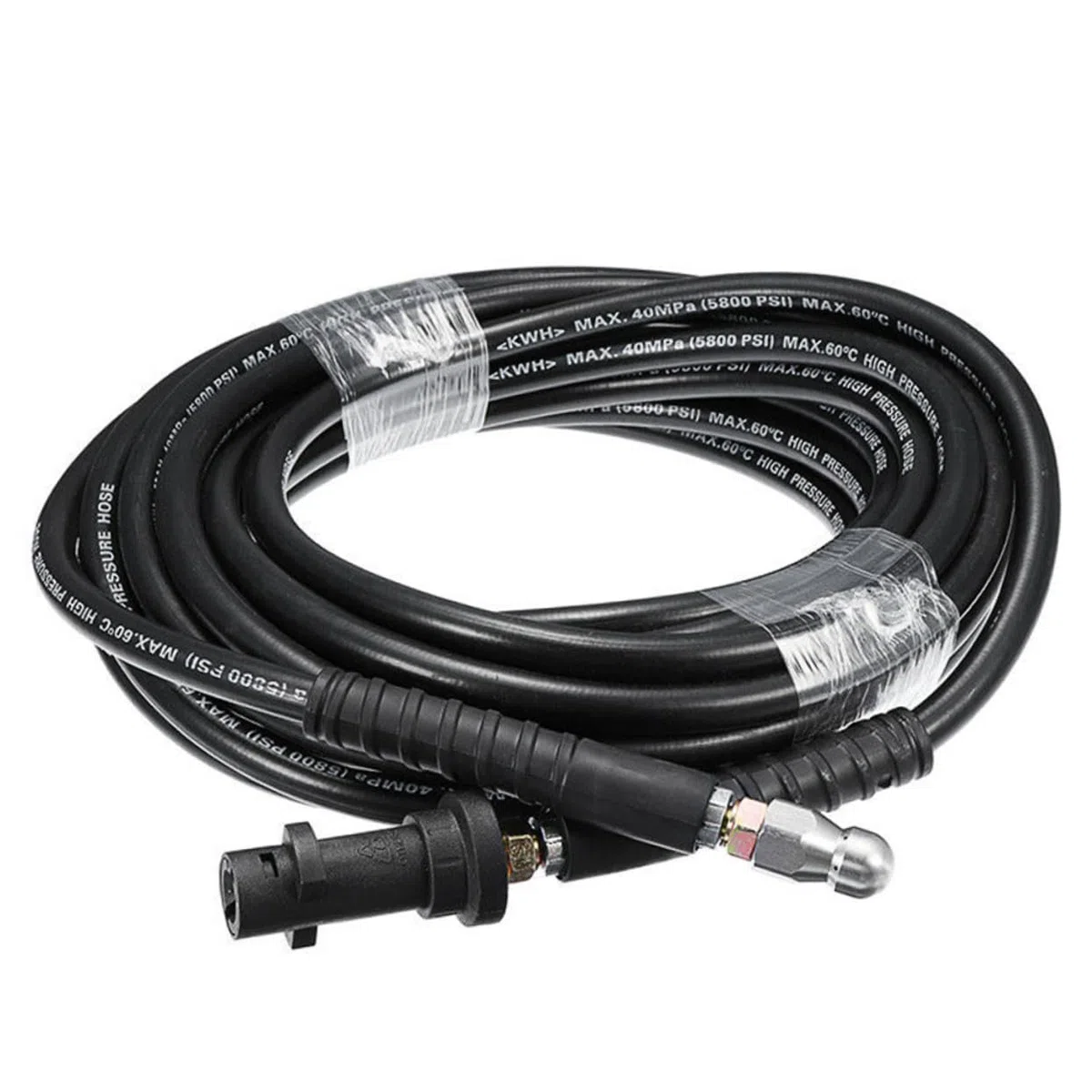 Mikikit Manguera Máquina de Limpieza de Metros Compatible con Serie K Manguera para Lavadora de Presión para Desatascar Tuberías Lavadora