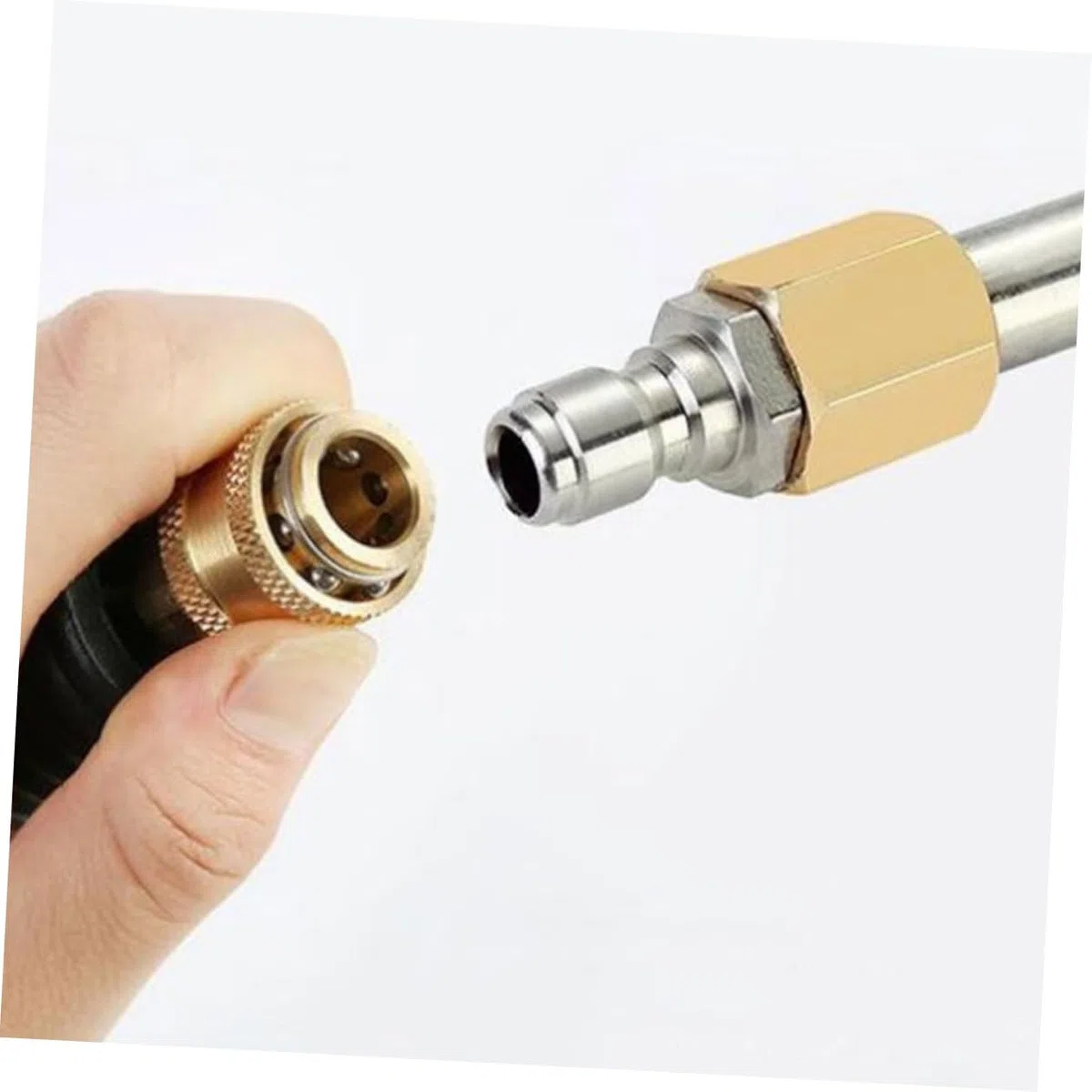 Lanza Hidrolimpiadora 6 Piezas Conector Rápido de 1/4 de Pulgada | Acero Inoxidable, para Coche y Suelos, Uso en Limpieza y Lavado, Vida Útil Prolongada