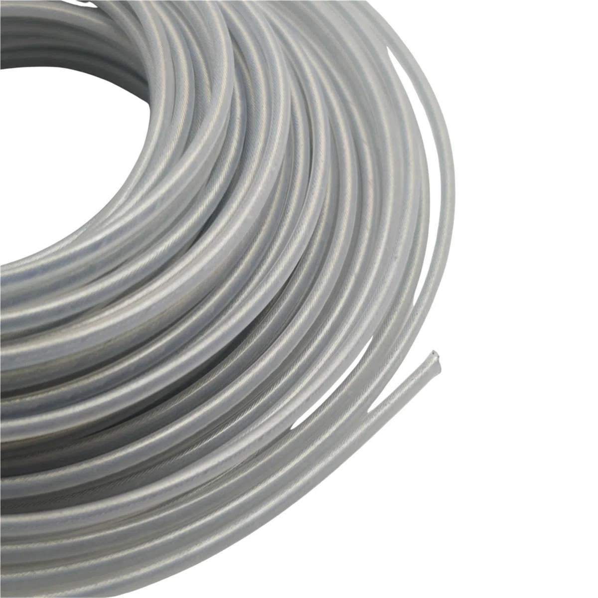 Cable de Acero Redondo Compatible con desbrozadora Universal, 3mm, 15m, Hilo de desbrozadora de Nailon, Cuerda de Repuesto for jardín(3.0mm x 15m-2pcs)