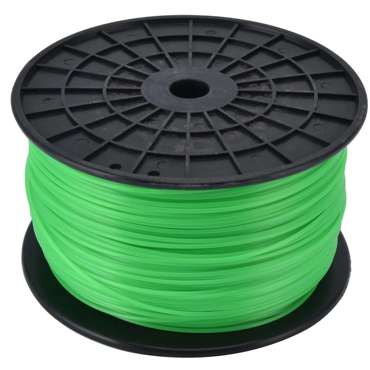 Fdit Línea de Corte de Hilo de 2mm, Línea de Corte de Hilo Cuadrado de Hierba en Carrete, Cortacésped, Accesorios para Cortacésped para Husqvarna (Verde)(372 Meters)