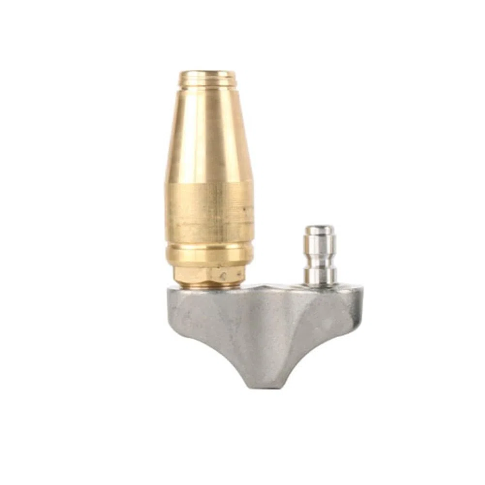 Boquilla de alta presión de acero inoxidable latón hacia atrás Turbo para limpieza de tuberías de 3/8 pulgadas y 1/4 pulgadas conexión hasta 3000 PSI para alcantarillado