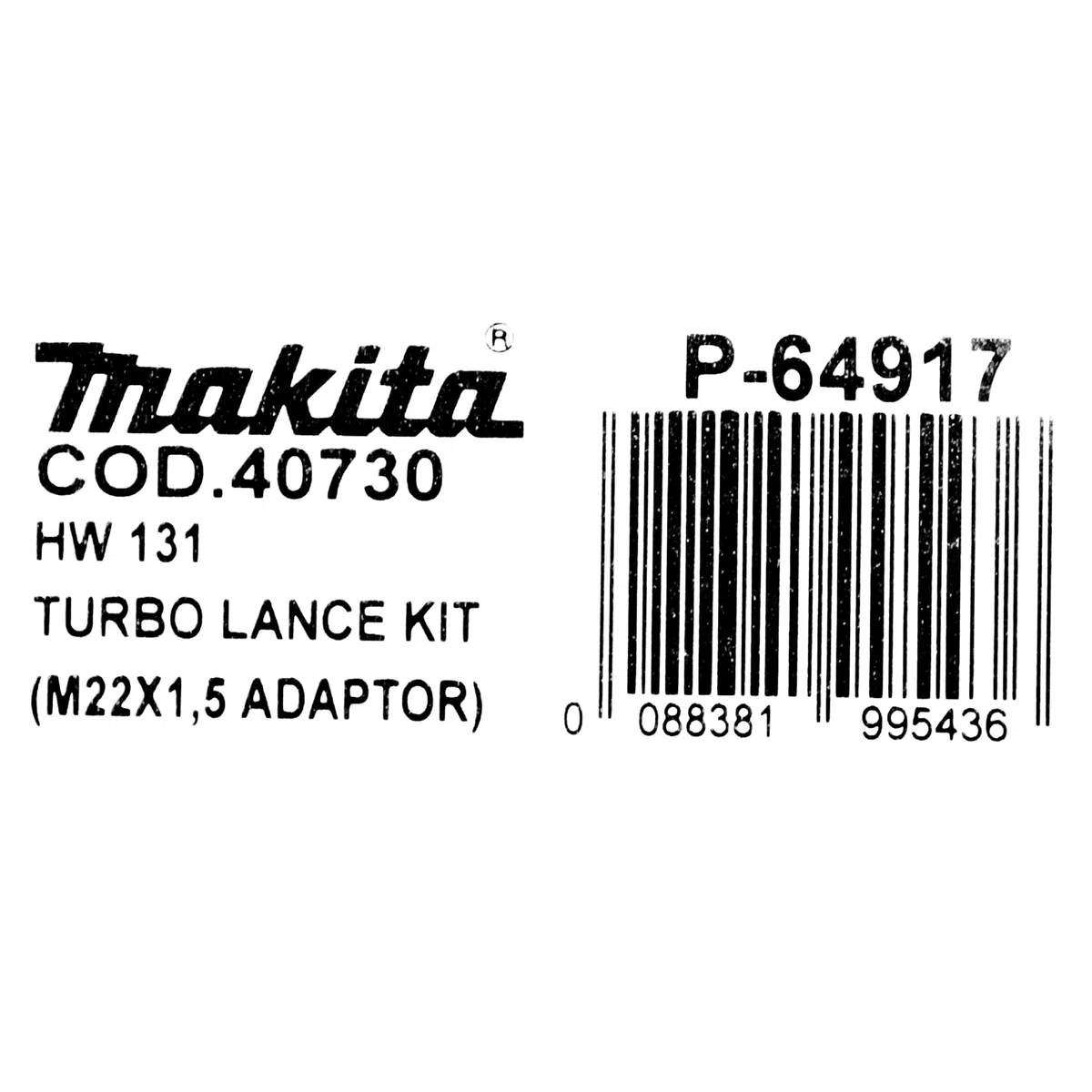 Makita P-64917 - Lanza con boquilla turbo