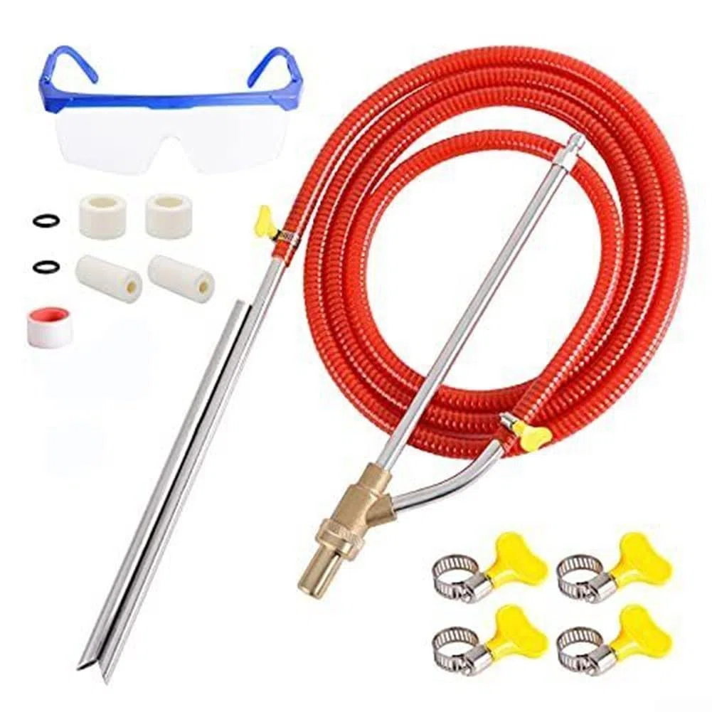 Kit de chorro de arena para lavadora a presión, accesorio abrasivo húmedo de 5000 PSI, arandela eléctrica para eliminar óxido, graffiti, pintura
