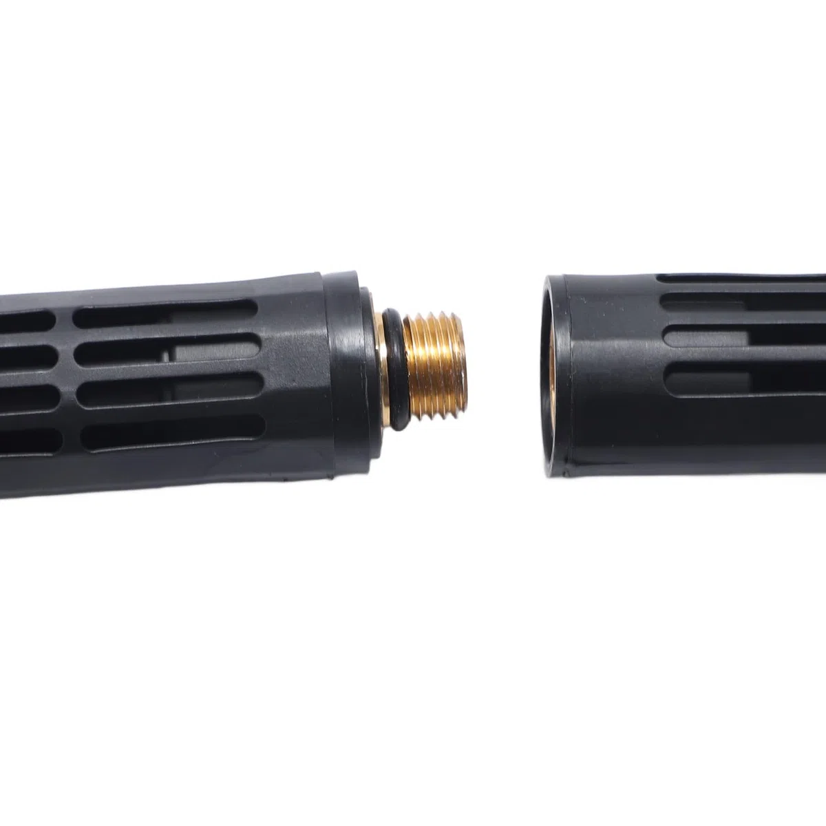 Lanza de extensión para hidrolavadora con Conector de 1/4 de Pulgada, Varilla de Acero Inoxidable para Limpieza de canalones con Carcasa Negra para techos y Paredes Exteriores.