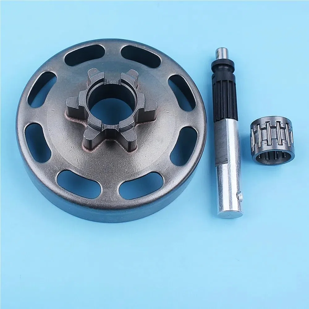 Conjunto de pistón de Aceite for Motosierra, piñón de Embrague de 3/8 "-6T, Apto for Husqvarna 135 140 135E 140E e-seris, Pieza de Repuesto, Herramientas de jardín