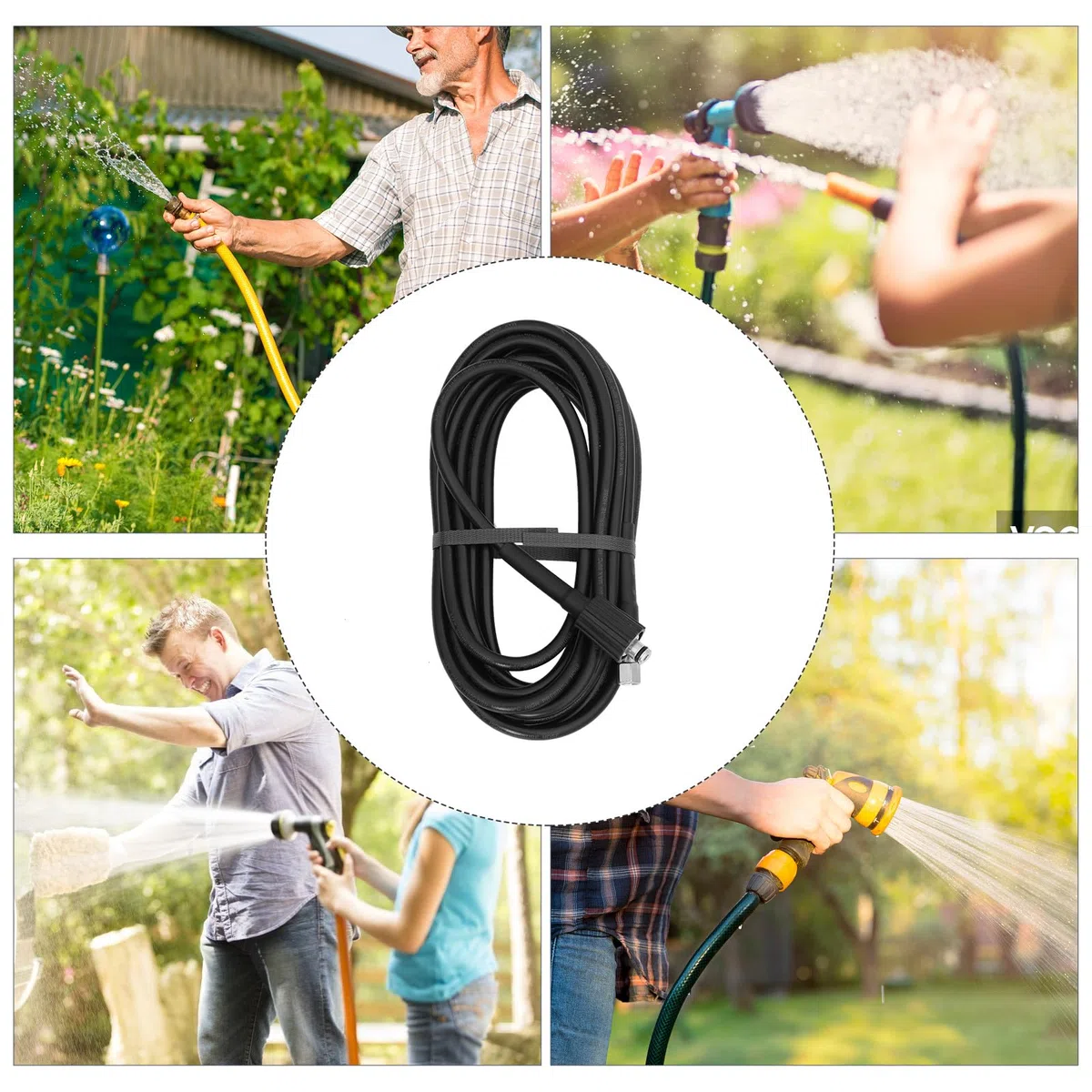UKCOCO Manguera de Alta Presión Extensión Hidrolimpiadora Resistente y Flexible Compatible Limpieza Fácil y Duradera