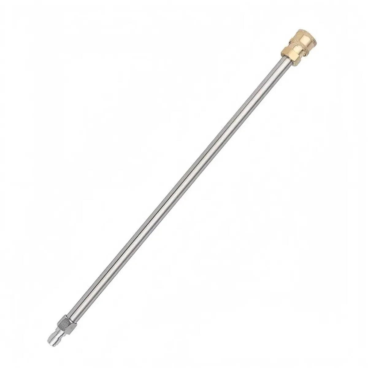 Varilla de extensión para lavadora de alta presión 1 varilla de extensión for hidrolimpiadora alta presión, recta, con conexión rápida 1/4", acero inoxidable, 40 cm