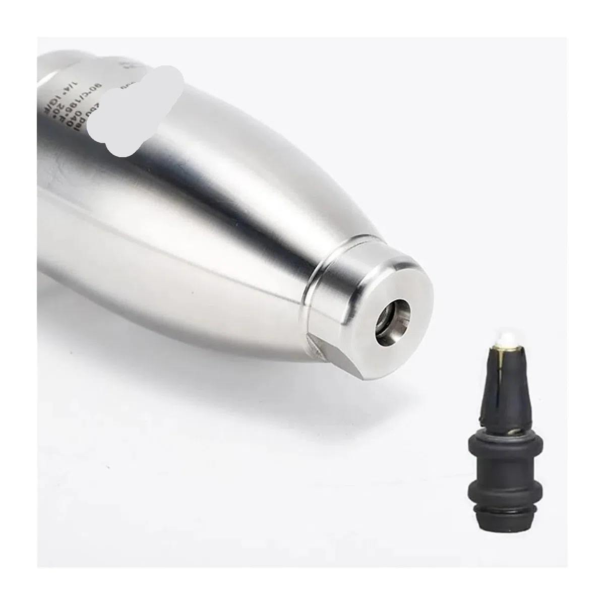 Boquilla turbo inox 500 bar, rotación 360 | Boquilla rotativa de ultra alta presión para limpieza con hidrolavadora(2pcs Repair kit)