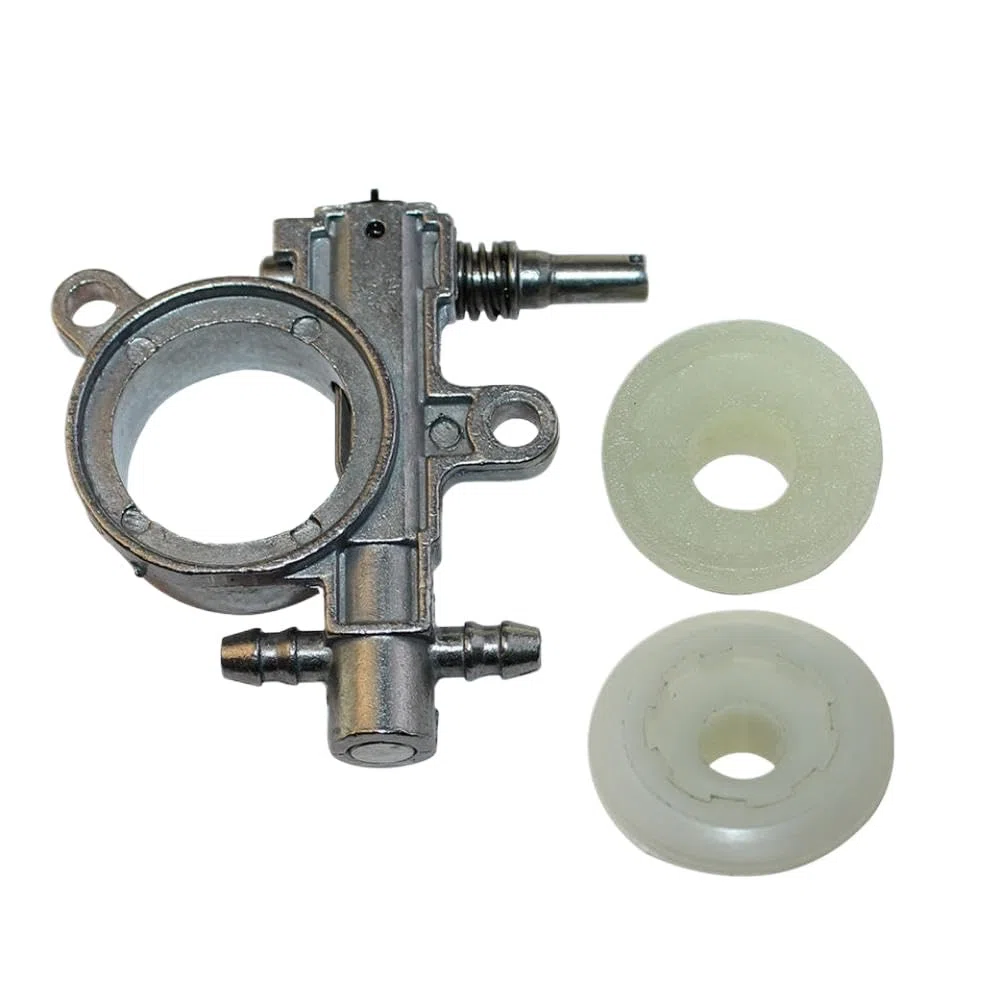 Conjunto de bomba de aceite y engranaje helicoidal compatible con motosierras T425 T435 T439 GZ360 GZ3500 GZ3500T CS2125T CS2136T