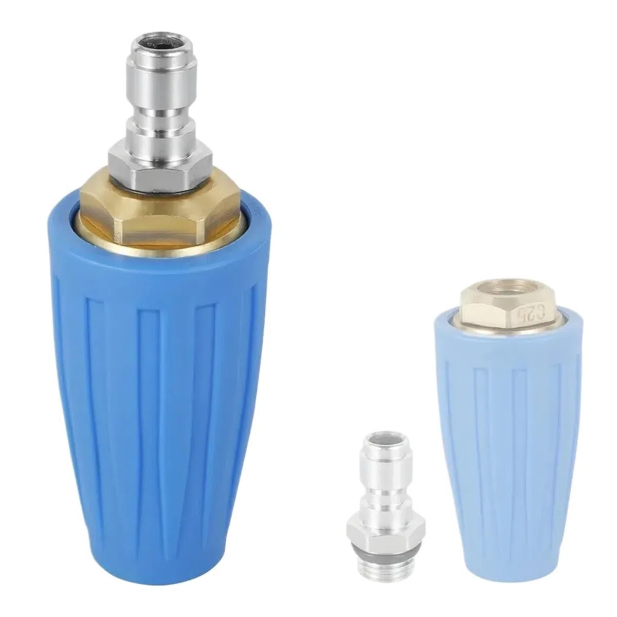 Boquilla de turbina para limpiador de alta presión Boquilla turbo de 4000 psi for hidrolavadora, conexión rápida de 1/4 de pulgada, rotación de 360 ​​grados(Black)