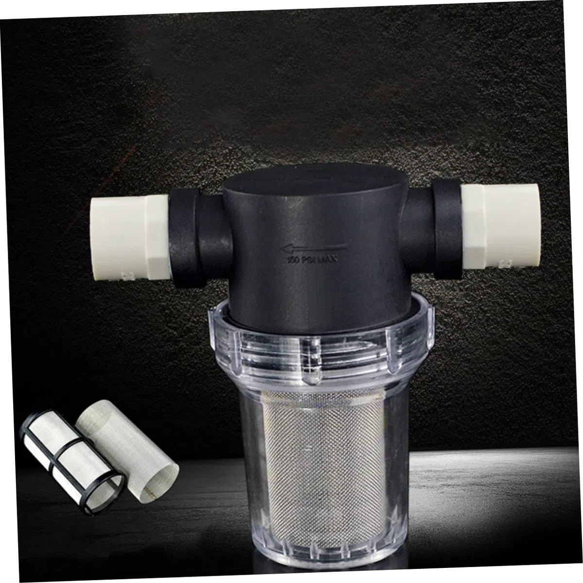 OUNONA 3piezas Filtro De Agua De Alta Presión con Conector y Tubo PVC De Malla Limpieza De Jardín y Lavadoras Presión