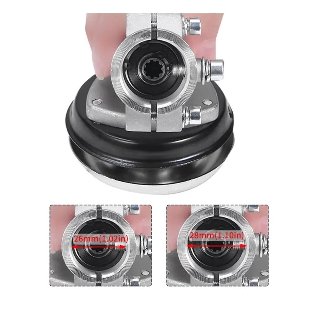 Cabezal de Engranaje recortador de 7/9 Dientes, Caja de Cambios de desbrozadora de 26mm/28mm | Piezas universales de repuesto for herramientas eléctricas de jardinería con cabezal de engranaje for cortacésped(26mm 7t)