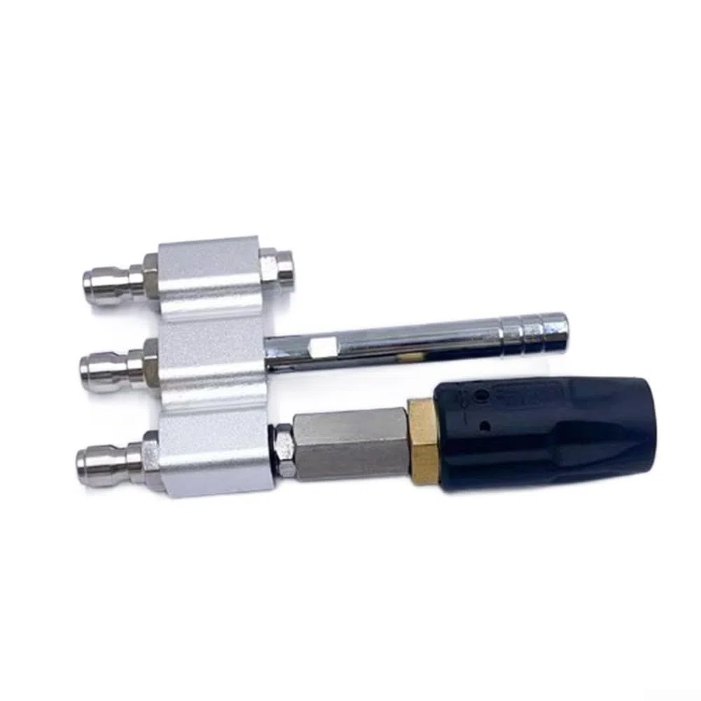 Puntas para hidrolimpiadoras, Boquilla de lavado a presión 3 en 1 acero inoxidable, 0-60 grados for protector escaleras, vehículo techo