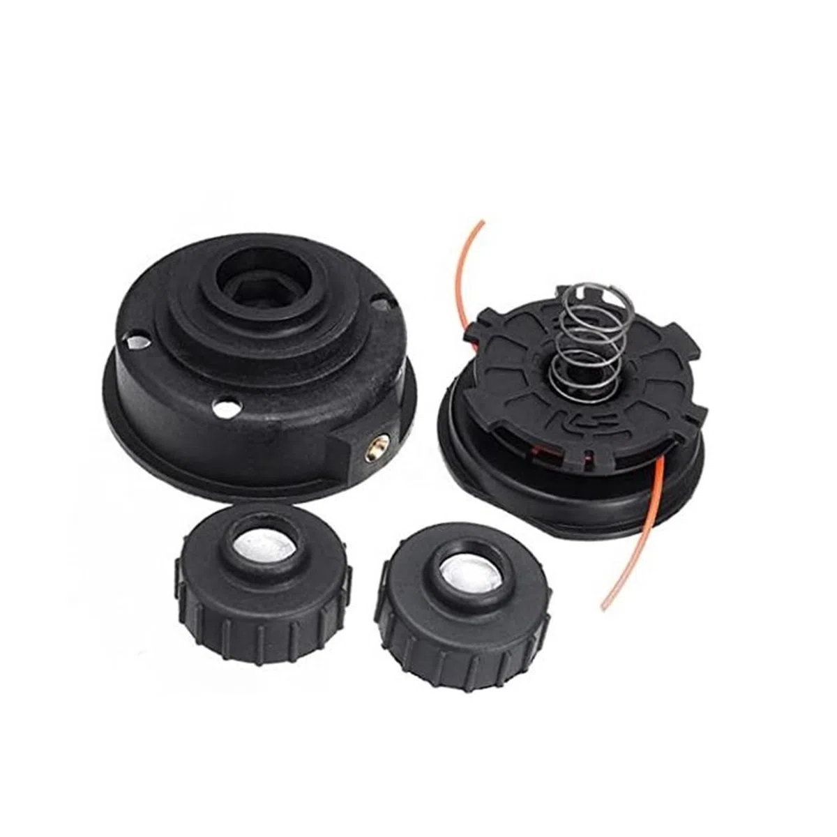Kit de Cabezal de Carrete de alimentación por Impacto con Cabezal de Corte de Doble Hilo for cortadora de césped Ryobi Expand Carrete de Hilo para cortacésped
