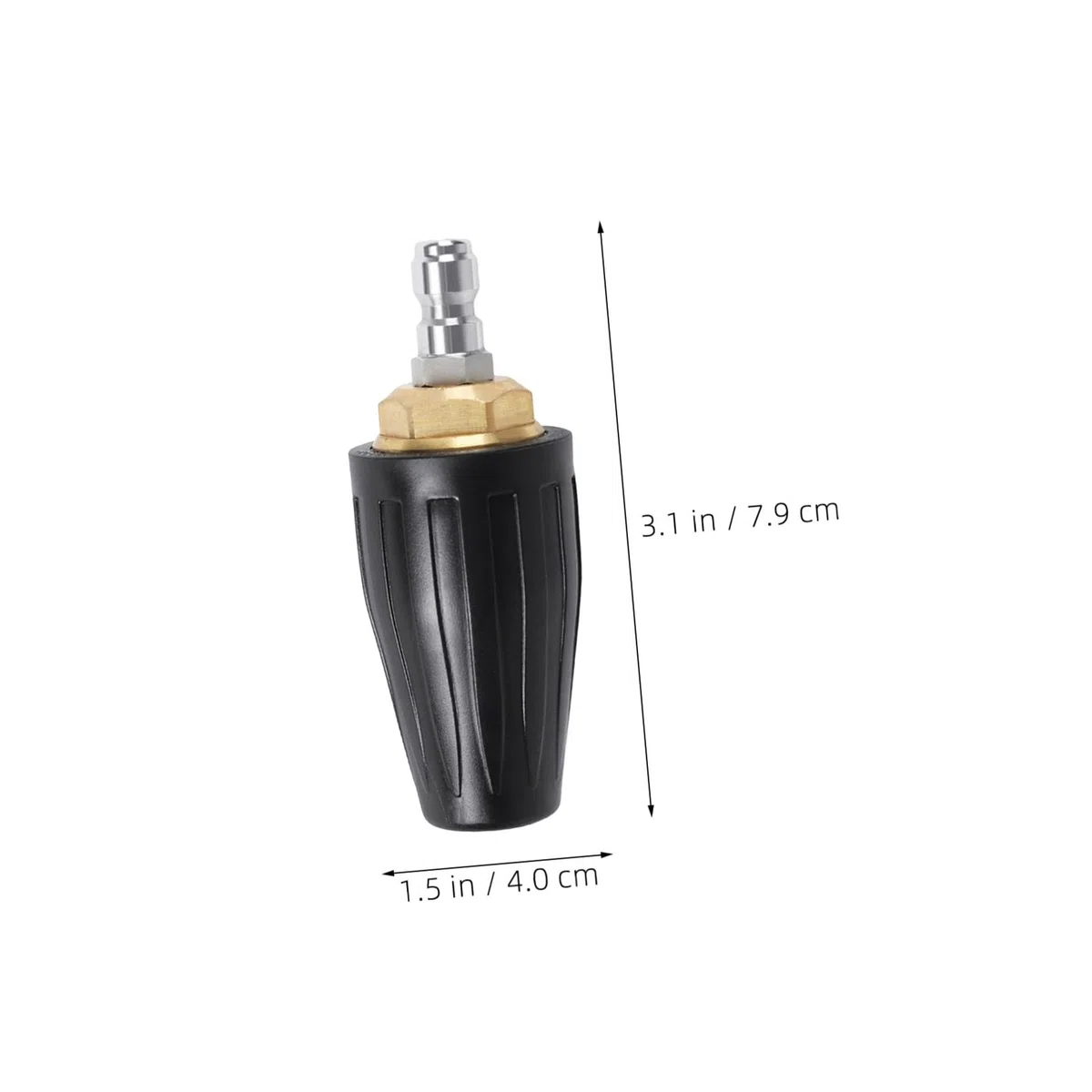 Didiseaon 2 Piezas Boquilla Rotativa Turbo para Hidrolimpiadora Conexión Rápida Ángulo para Limpieza Profunda y Riego Jardín Exterior