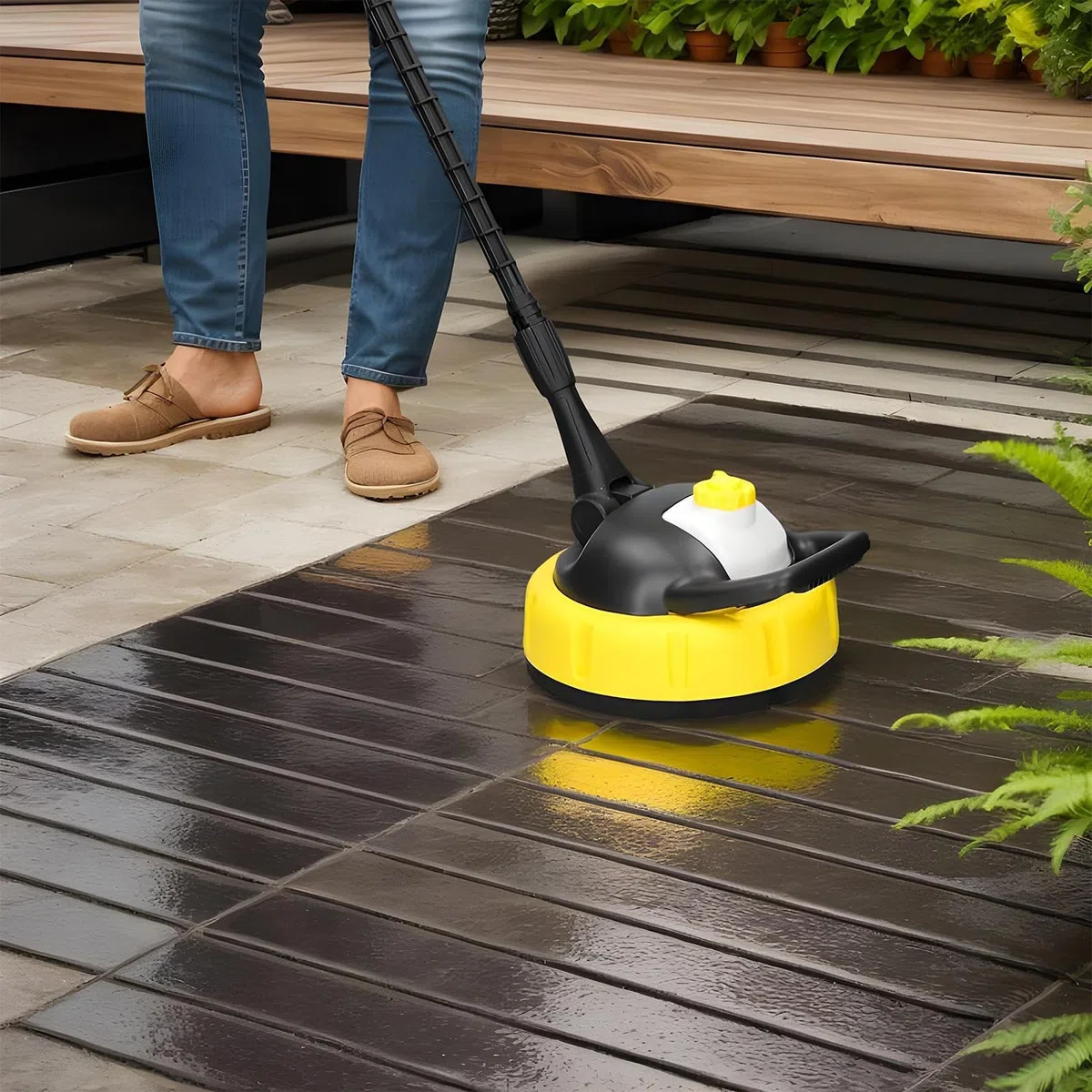 Limpiador de Superficies para Hidrolimpiadora Accesorios Repuestos | Disco Para Hidrolimpiadora Eléctrica Patio Terraza Hormigón Limpieza Exterior Lavado de Coches Mantenimiento