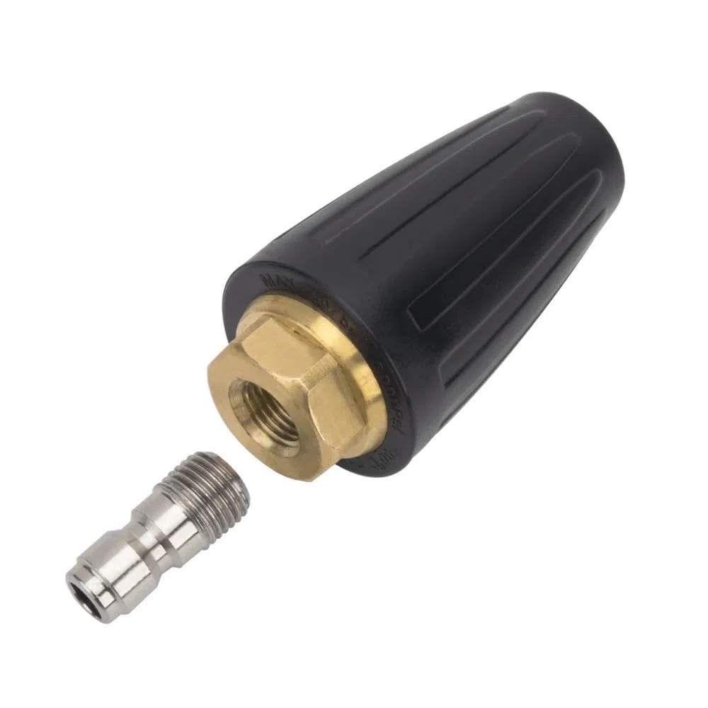 Boquilla Turbo de Chorro de Suciedad giratoria de latón for Limpieza a Alta presión con Agua de 280 bar/4000 PSI for hidrolavadoras de vehículos.(Nozzle Size 035)