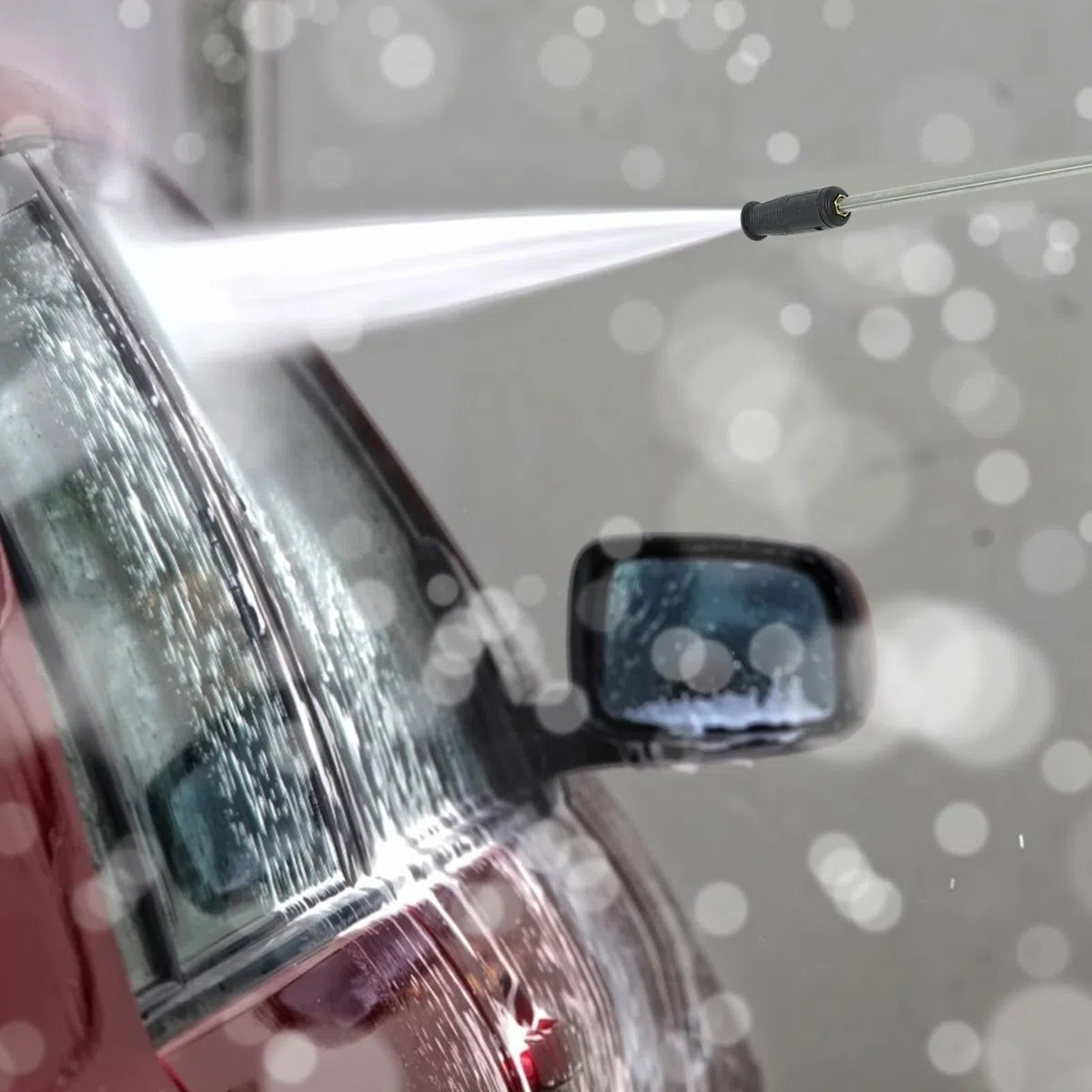 1 Juego Accesorios para Hidrolimpiadora de Alta Presión Boquilla Ajustable para Limpieza de Automóviles y Superficies de Usar y Ergonómica