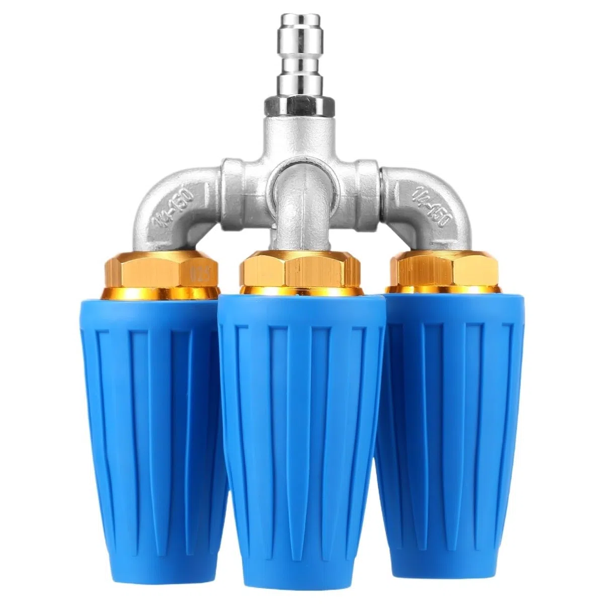 Boquilla Turbo cuádruple con Orificio 2,0, Lavadora a presión, Boquilla Turbo giratoria de 360 ​​° con Conector rápido de 1/4 ", 4000PSI(Quadruple Nozzle)