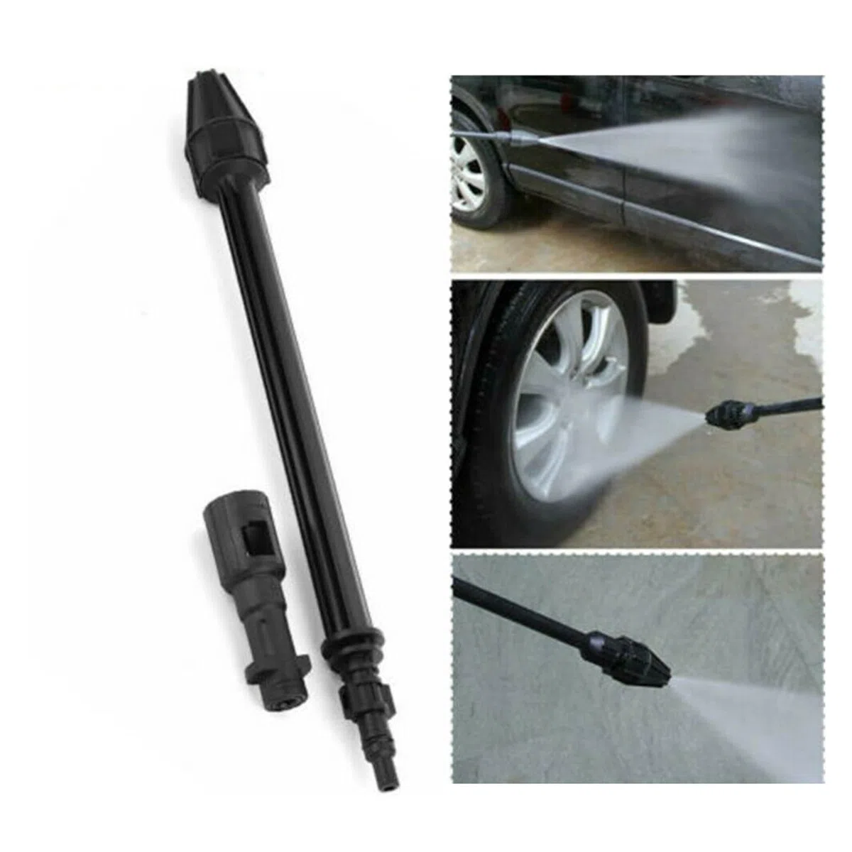 Boquilla De Lanza Turbo Giratoria For Lavadora De Alta Presión. Compatible con Karcher. K2 K3 K4 K5 K6 K7 140 Bar Dirt Blaster Comentario Limpieza del Coche (Color : 2PCS)