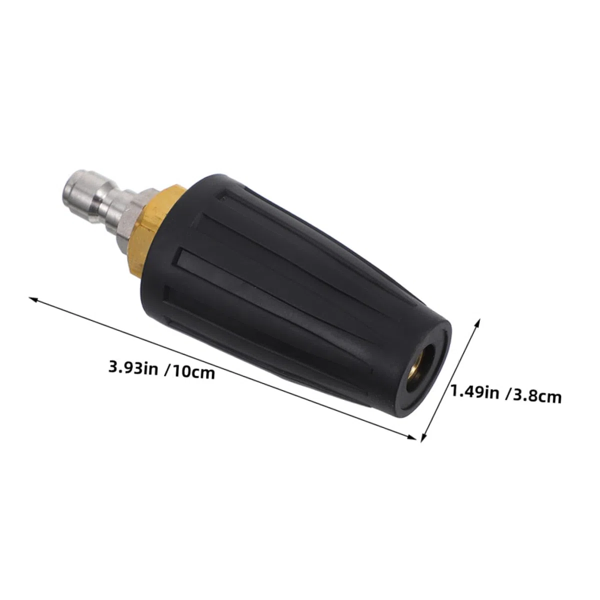 2 Piezas Boquilla Turbo Giratoria Psi para Limpieza Alta Presión con Conector Rápido Distribución Uniforme Agua y Tecnología Avanzada para Jardín Coche y Caminos Pack