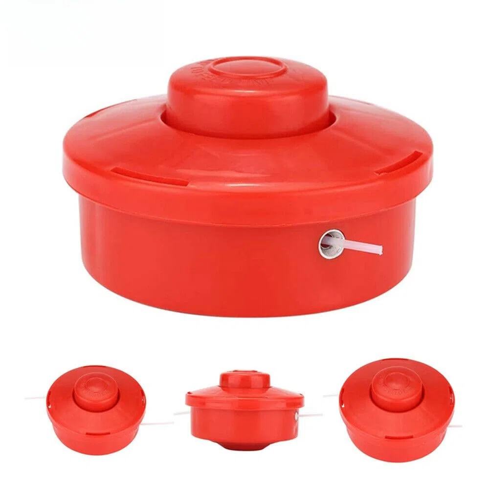 Repuesto de cabezal de desbrozadora, carrete de alimentación de doble línea para recortadoras de gasolina y desbrozadoras, M10 x 1.25 LHF, paquete de 4