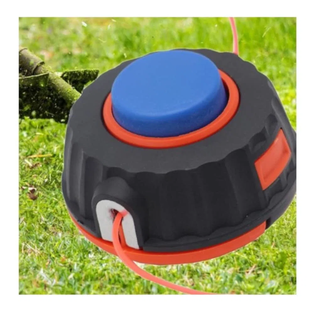 Trade-Shop - Juego de 5 cabezales de recortadora/cabezal de hilo M10 x 1,25 mm, rosca izquierda compatible con Dolmar Kawasaki Demon/desbrozadora para jardinería