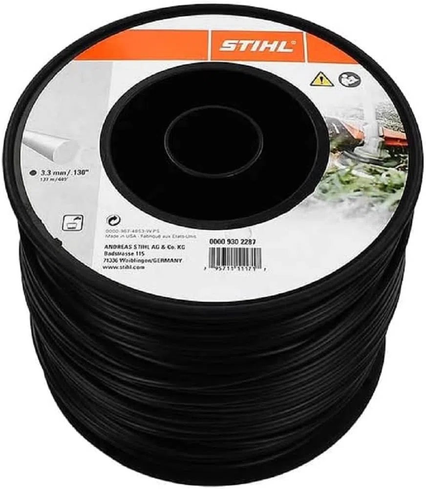 Stihl 0000 930 2287 - Carrete para Cortabordes (3,3 mm x 137 m, 1,4 kg), Negro