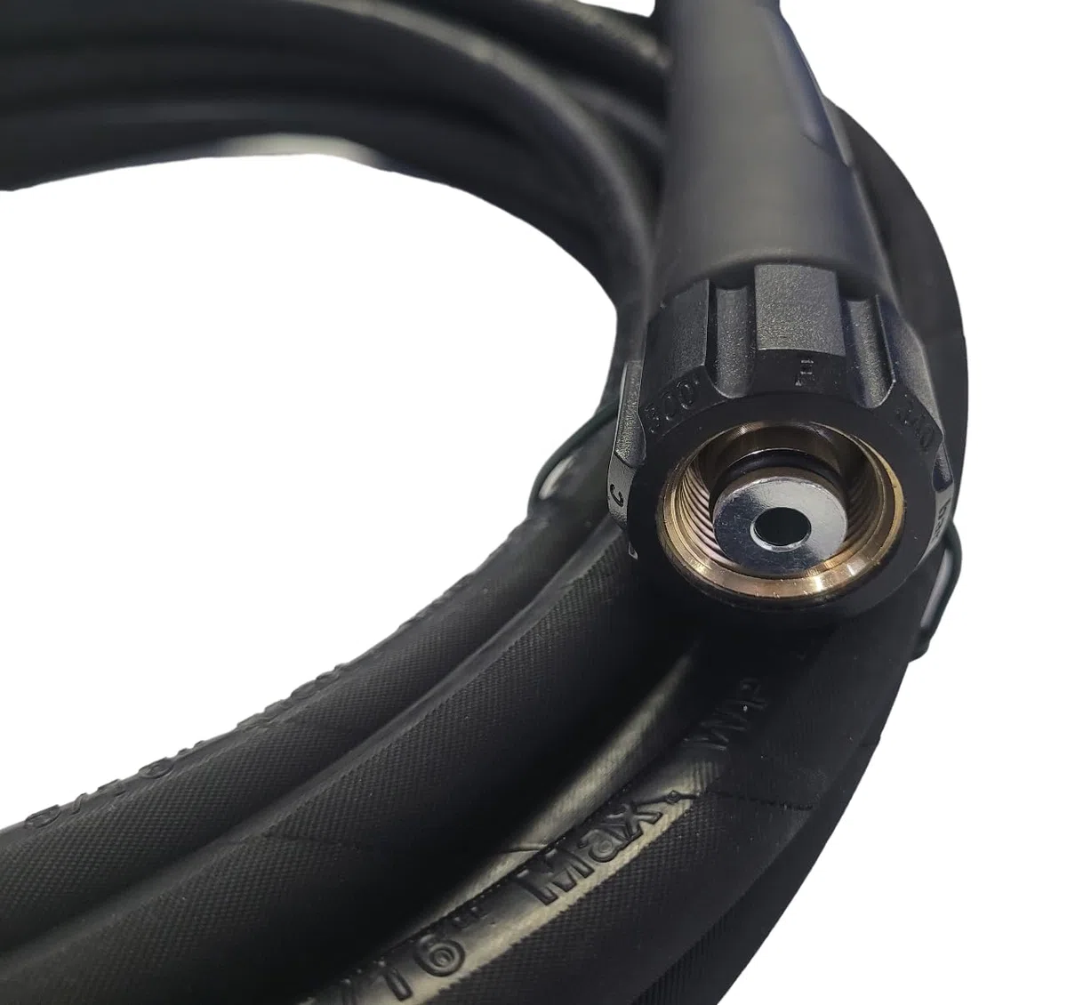 REINHOLD Manguera de limpieza de alta presión, manguera de alta presión de 15 m, conexión tuerca de unión M22 x 1,5 IG, manguera con protección contra torceduras, máx. 250 bar, compatible con Kärcher,