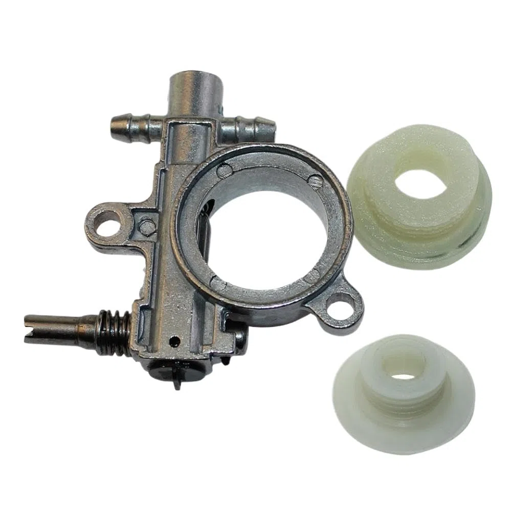 Conjunto de bomba de aceite y engranaje helicoidal compatible con motosierras T425 T435 T439 GZ360 GZ3500 GZ3500T CS2125T CS2136T