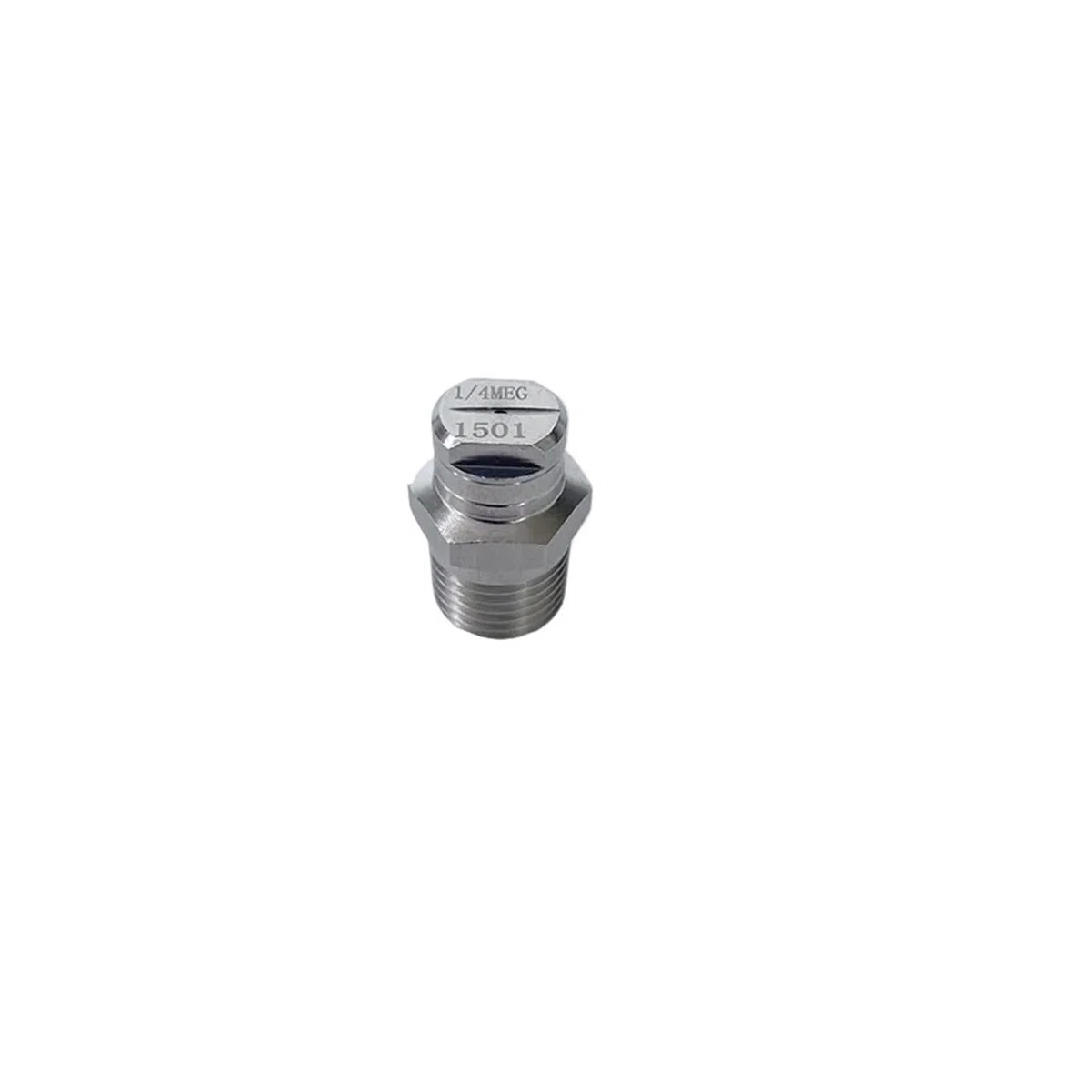 Boquilla de pulverización de abanico plano, Boquilla de lavadora alta presión con ventilador plano acero inoxidable 1/4 pulgadas, ángulo 0-65 grados(1l4 6005)