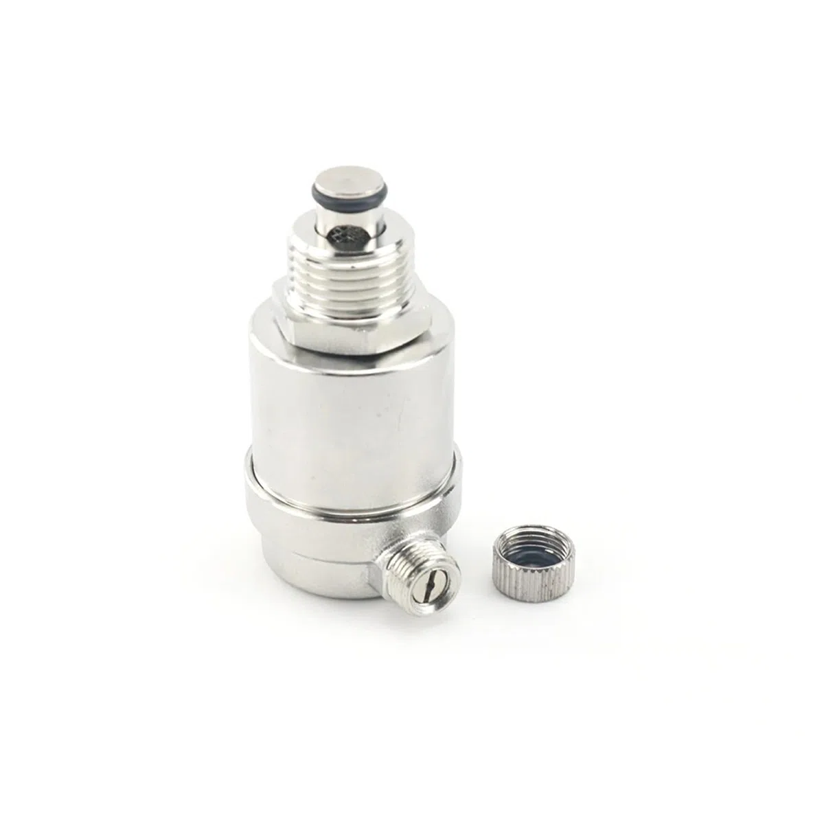 Válvula de purga aire automática acero inoxidable 304, 1/2"-1" BSP, for sistemas solares térmicos. Alivio presión grado industrial, antiobstrucción(3/4")