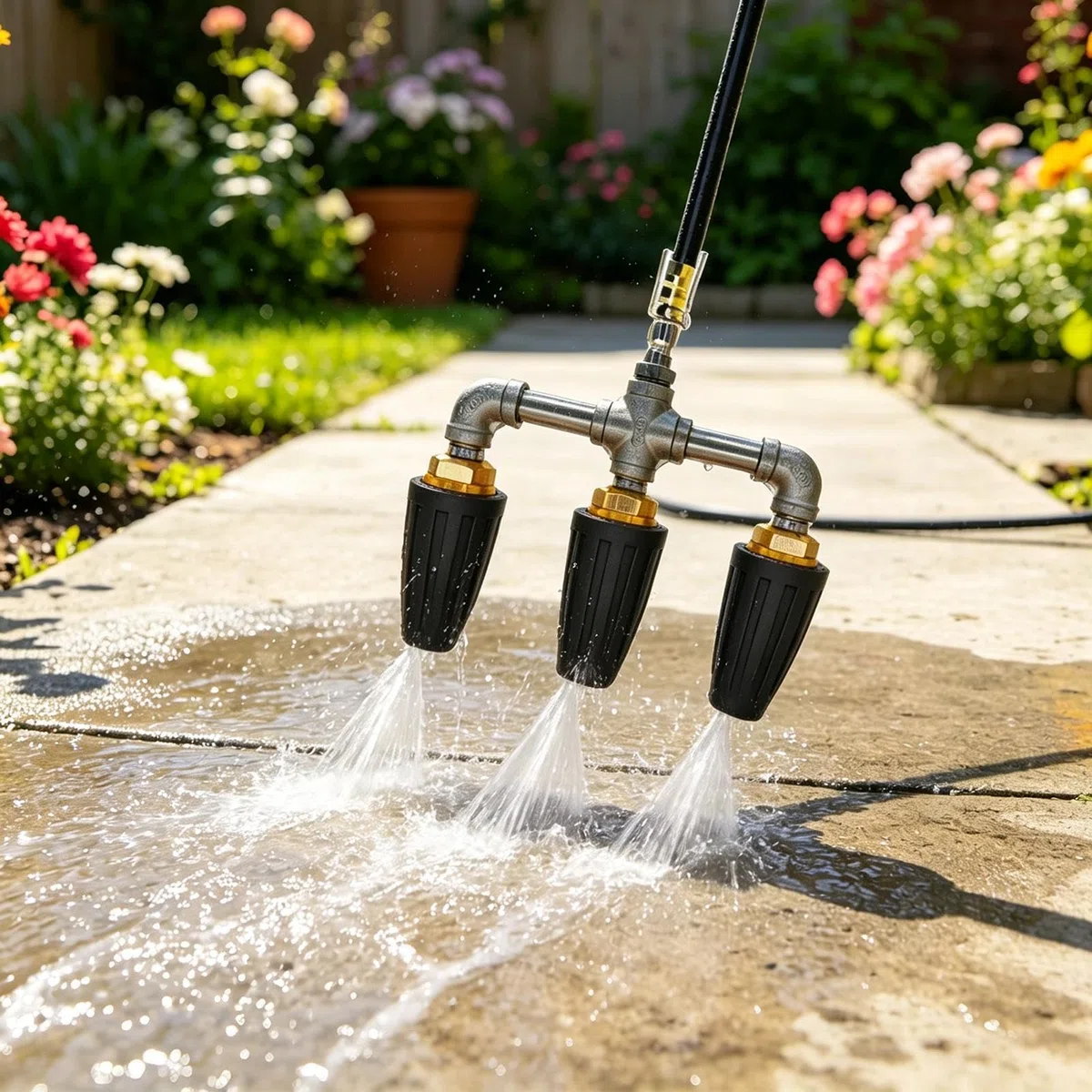 Boquilla Turbo Para Hidrolimpiadora 4000 PSI Resistente Con 360 Grados | Inyector Rotativo Para Limpiadora Para Caminos De Entrada Casa Jardín Adoquines Vallas Suelo Muros Terraza