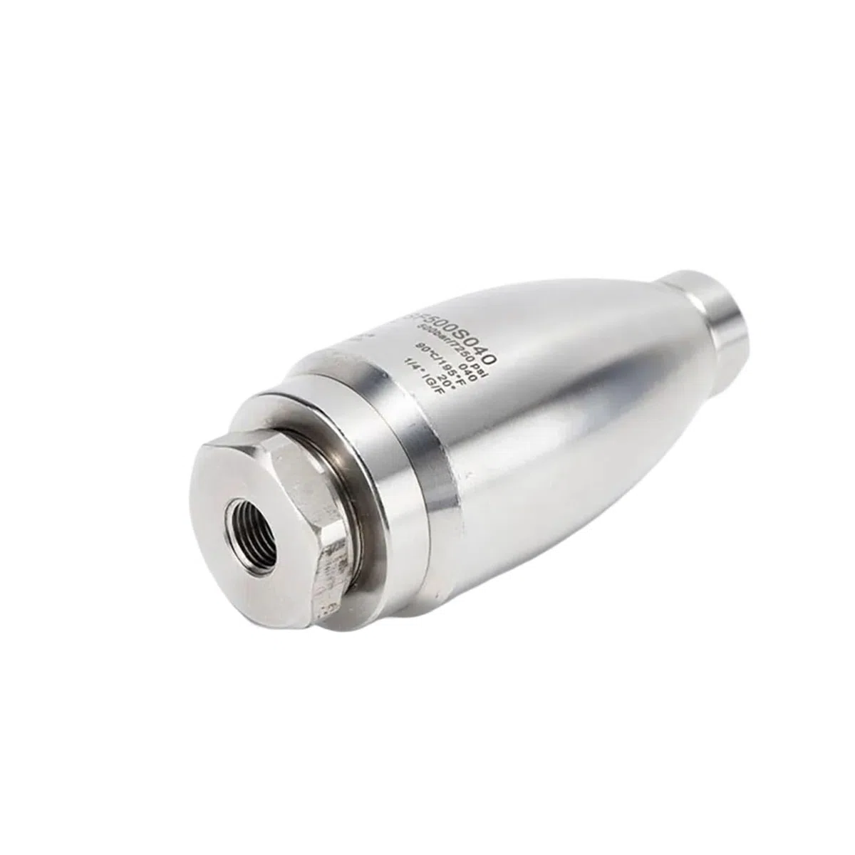 Boquilla turbo inox 500 bar, rotación 360 | Boquilla rotativa de ultra alta presión para limpieza con hidrolavadora(2pcs Repair kit)