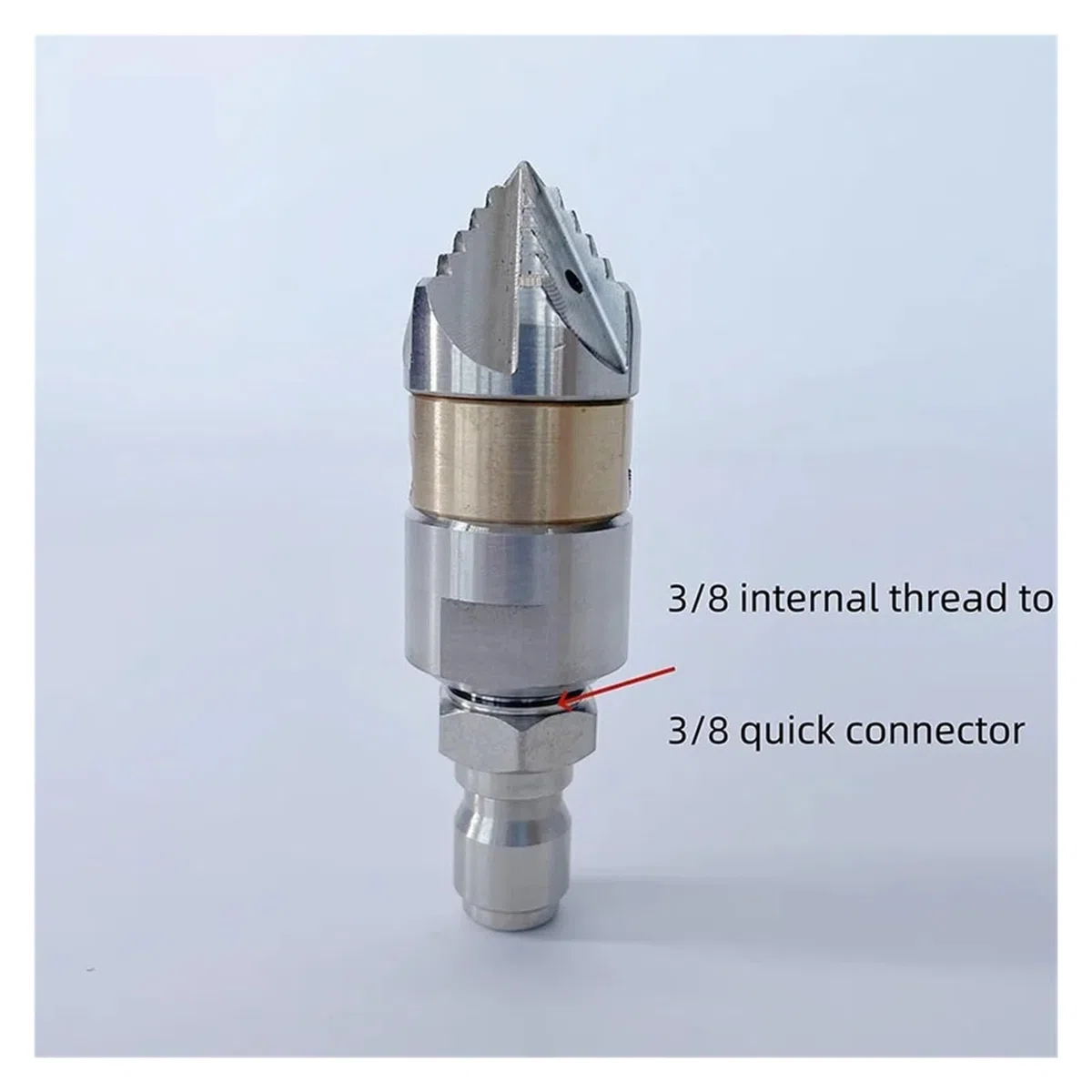 Boquilla giratoria de alta presión con rosca interior de 3/8, 30 l/min, for limpieza de manchas de aceite residual(3l8 Female 15LPM)