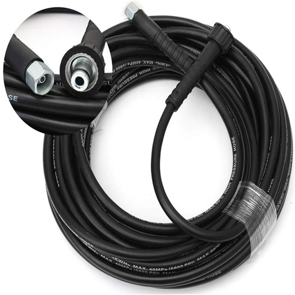 Manguera limpiadora de alta presión, 20 m, 4300 PSI, repuesto con bomba de 14 mm